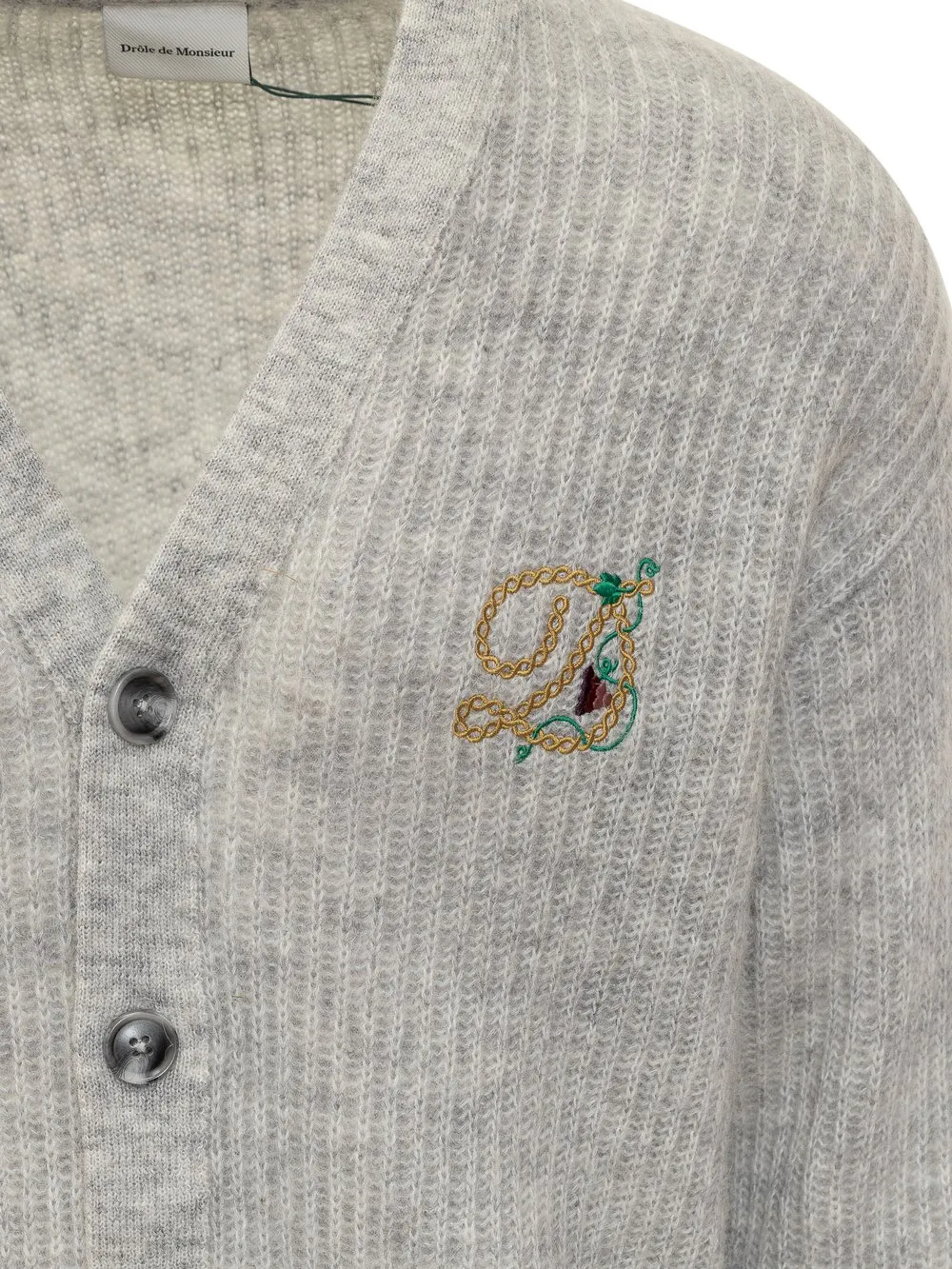 DROLE DE MONSIEUR Cardigan con Logo  