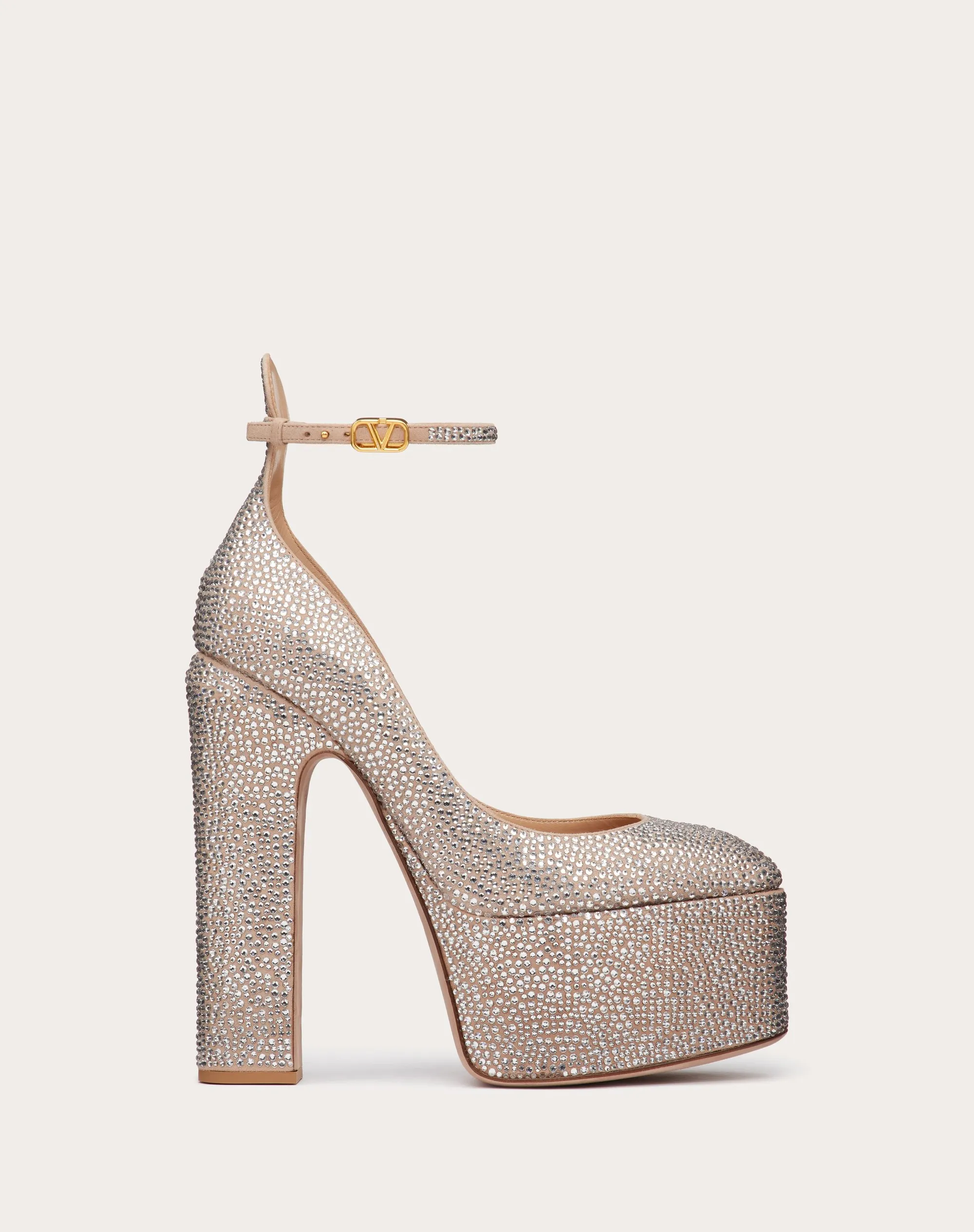 DÉCOLLETÉ CON PLATEAU VALENTINO GARAVANI TAN-GO CON CRISTALLI 155MM