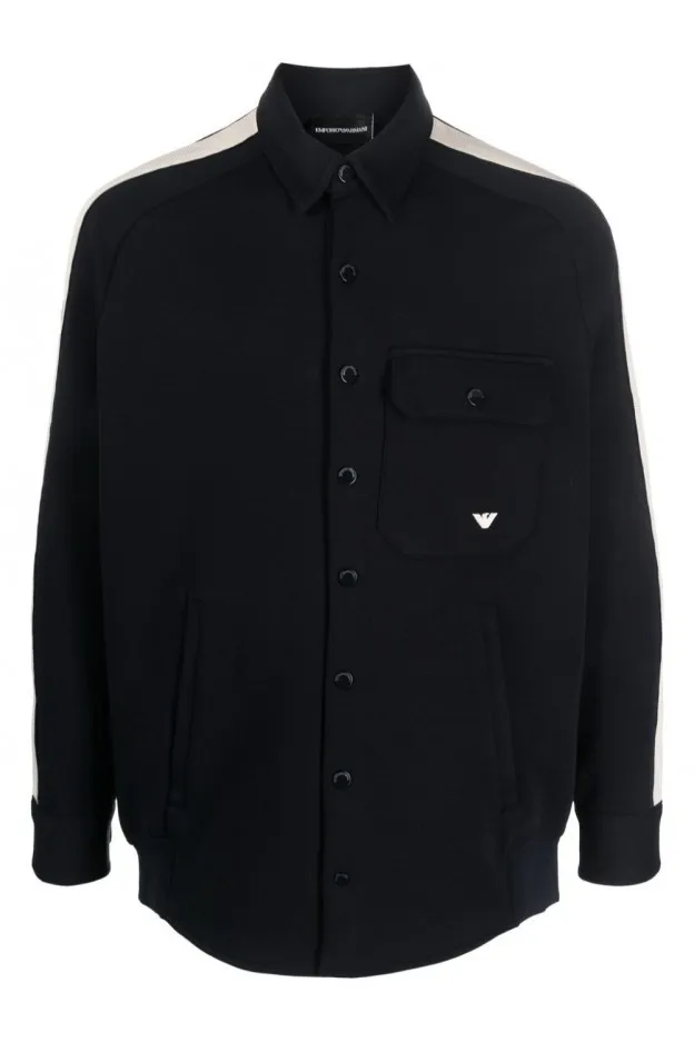 Emporio Armani Giacca-camicia con ricamo