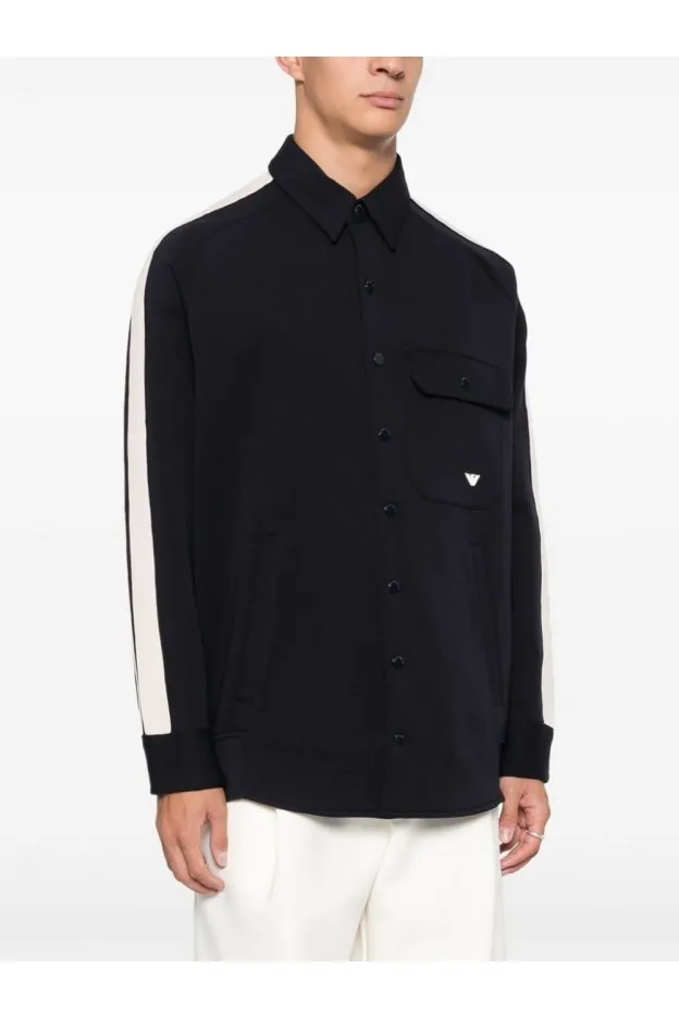Emporio Armani Giacca-camicia con ricamo