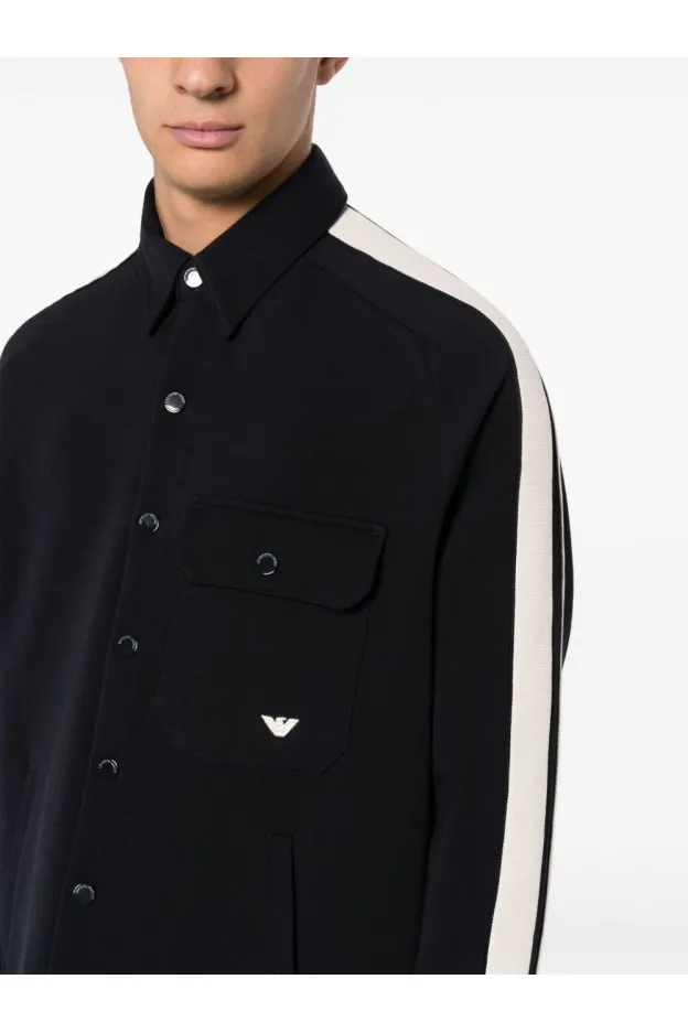 Emporio Armani Giacca-camicia con ricamo