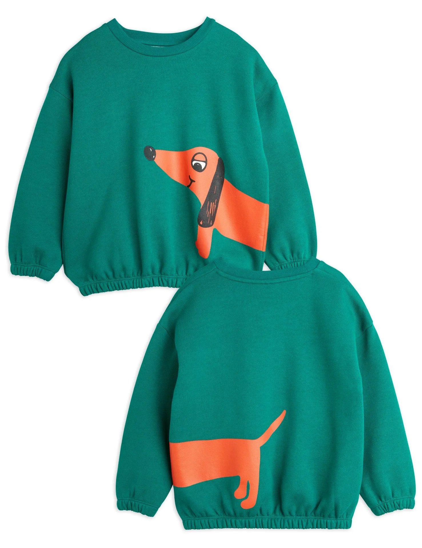 Felpa verde con stampa per neonati e bambini