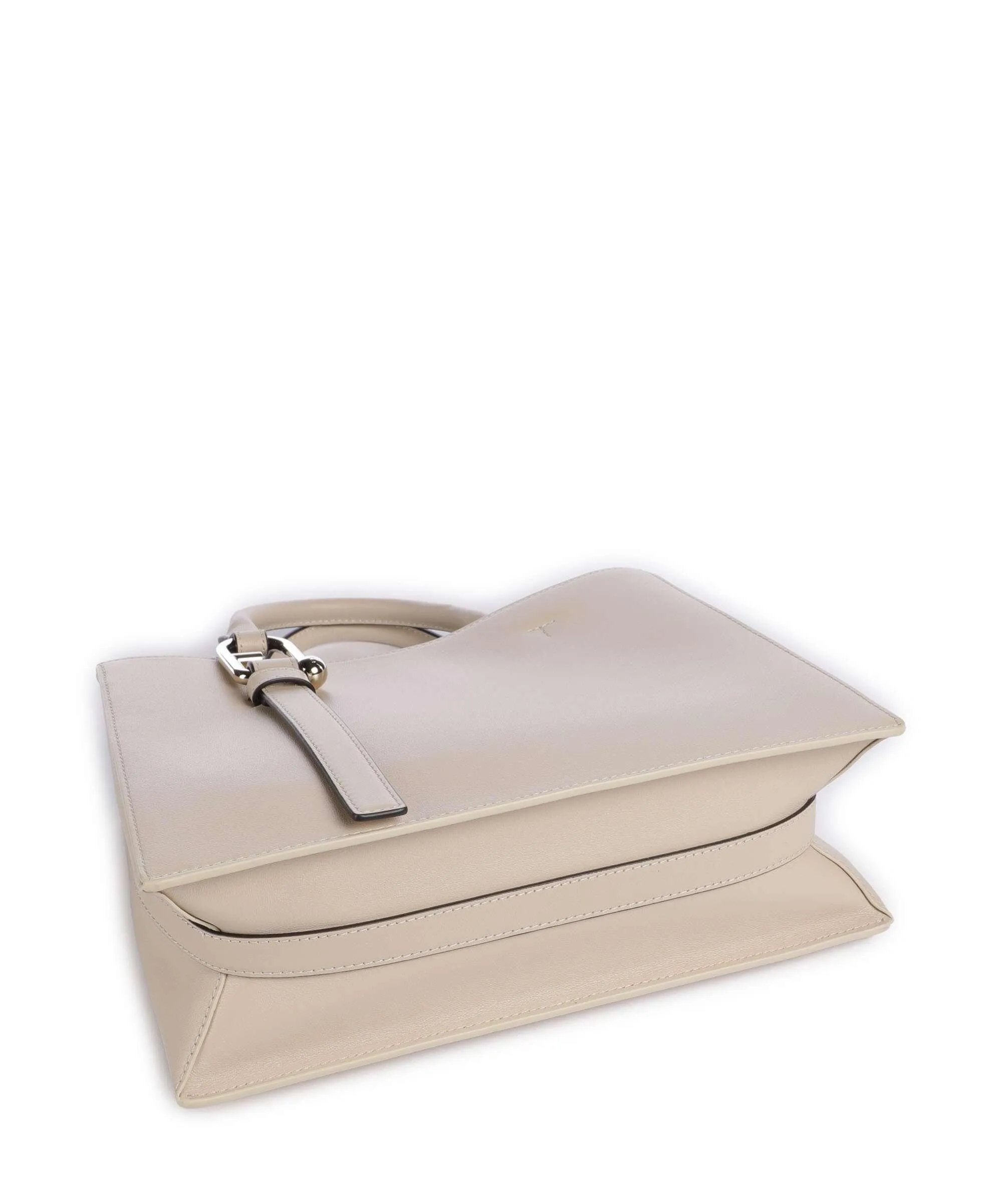 Furla Nuvola M Borsa a mano pelle a grana fine beige  