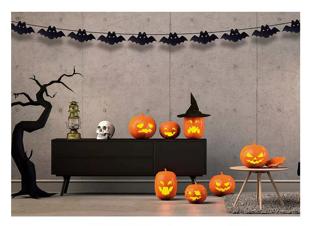 Ghirlanda di pipistrelli per Halloween 3m