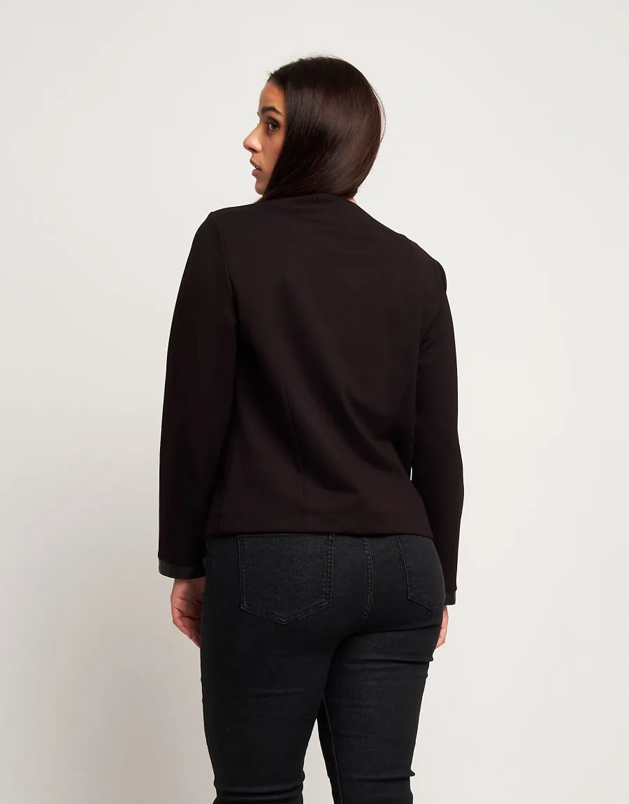 Giacca con zip, bordi e catena
