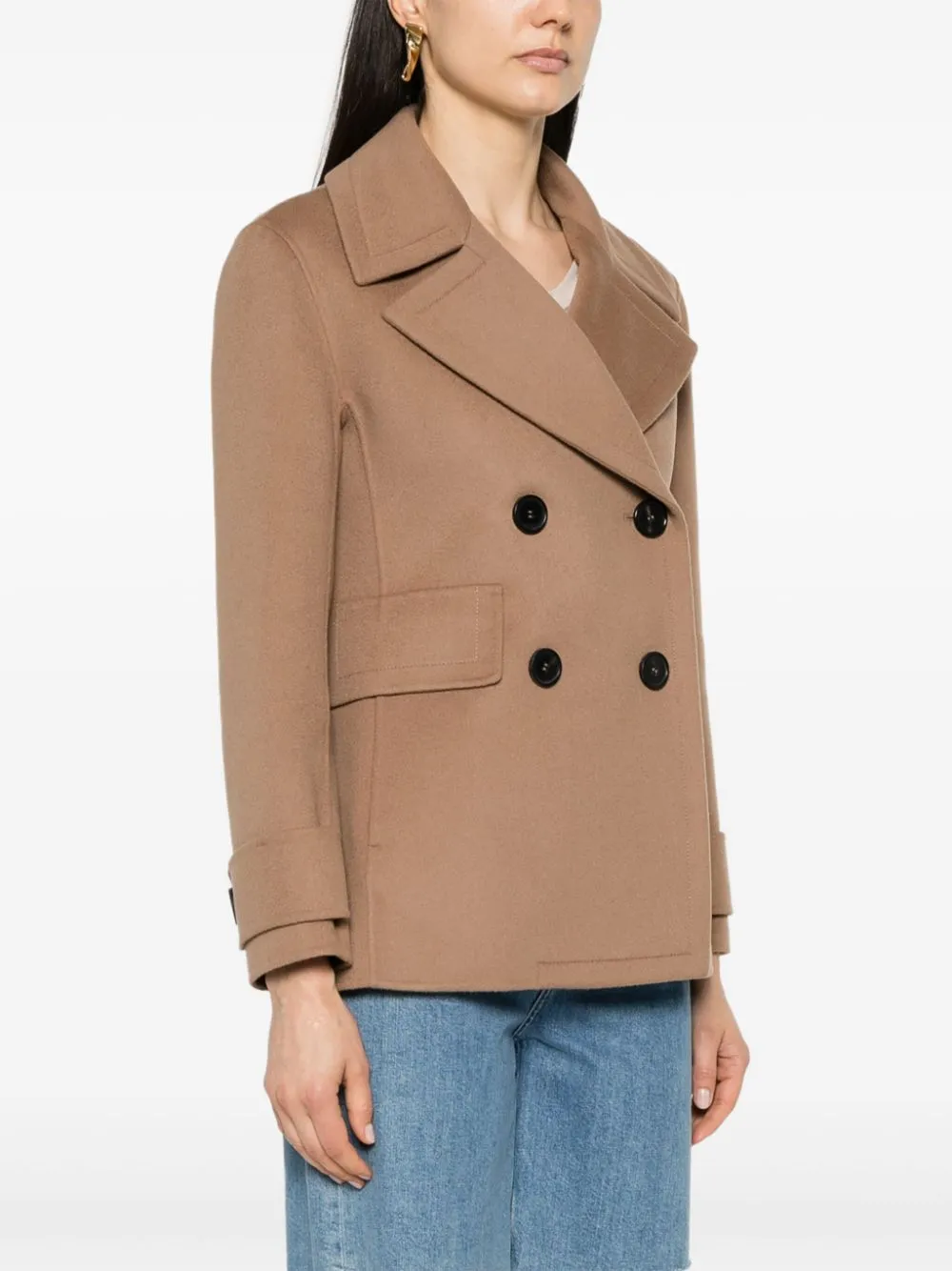 Giacca corta cloe in beige - donna