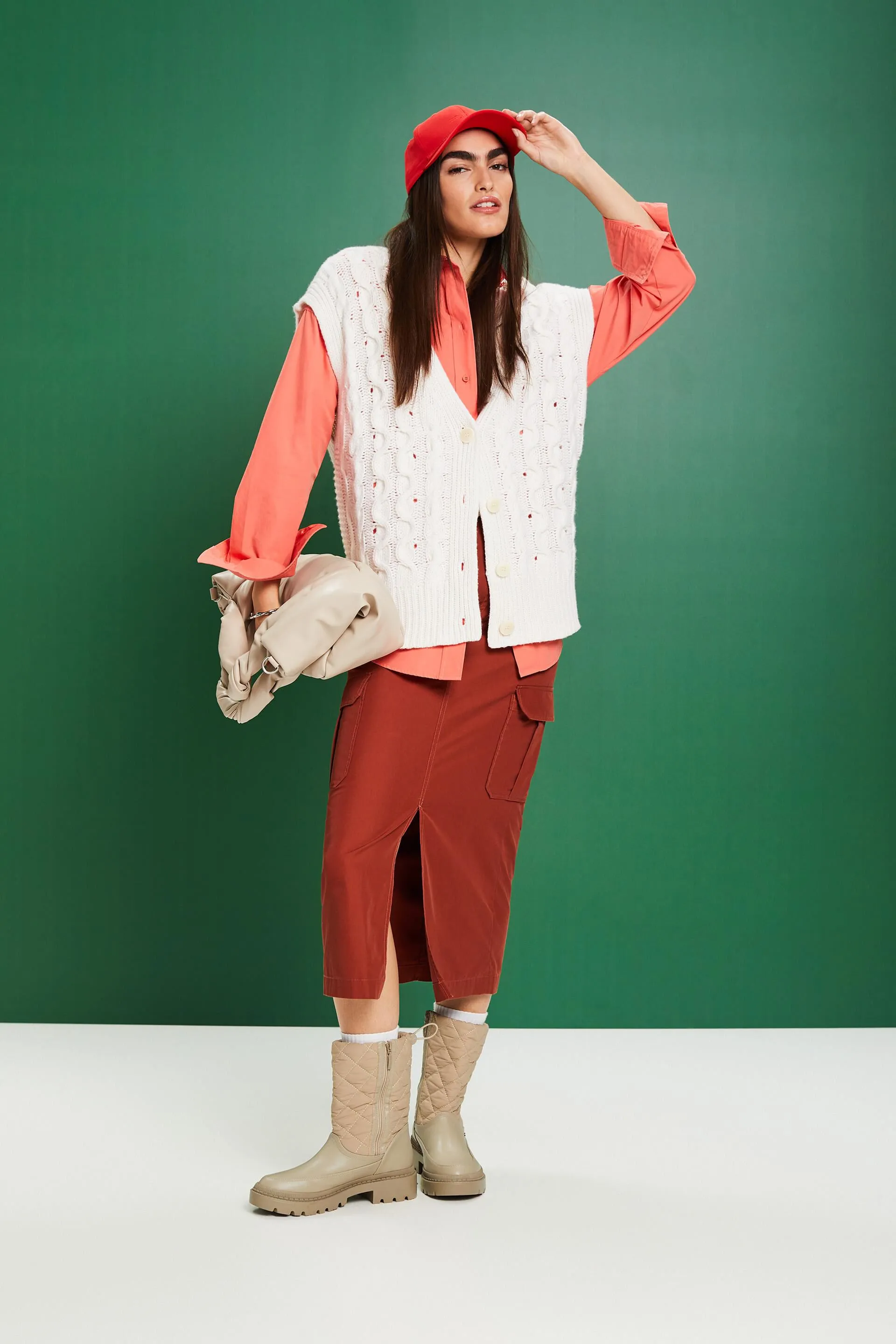 Gilet in misto lana e cashmere