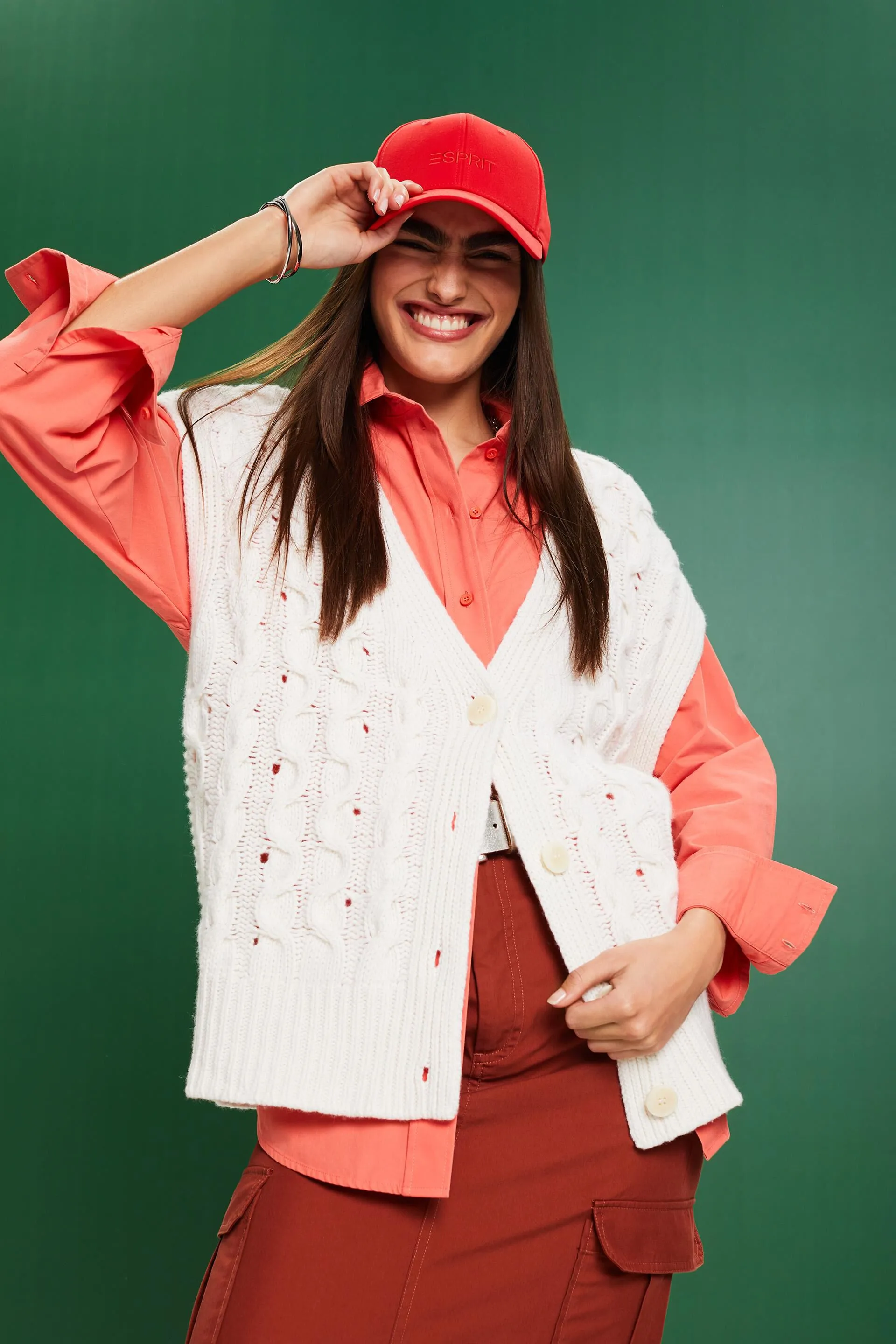 Gilet in misto lana e cashmere