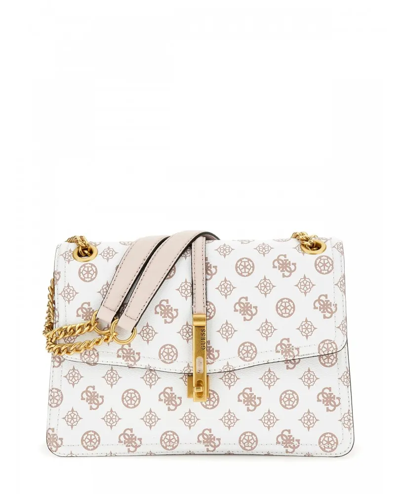 GUESS PA897021 borsa spalla tracolla bianco logato