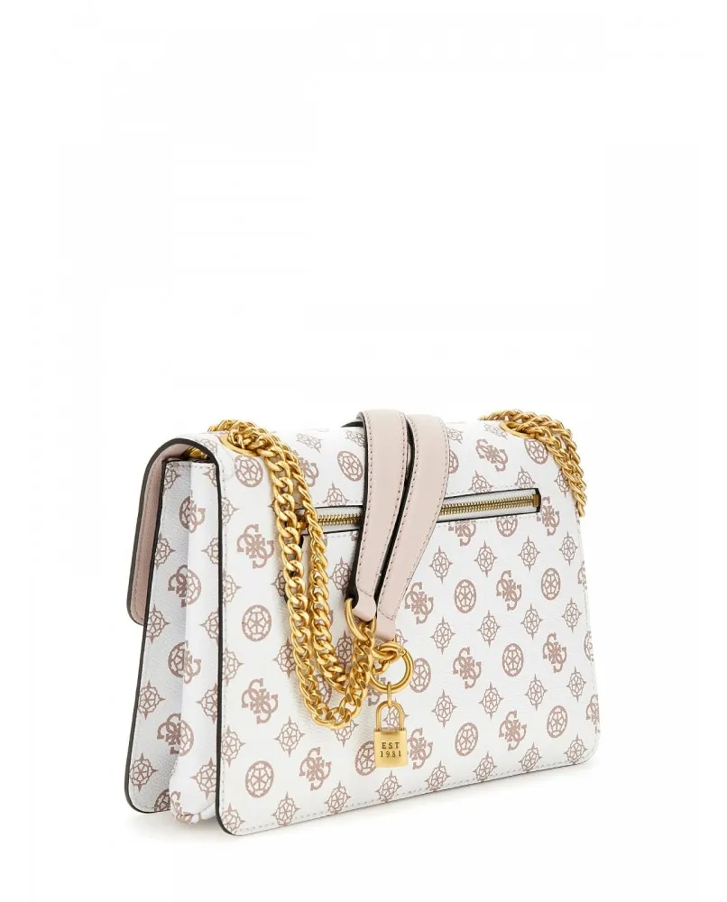 GUESS PA897021 borsa spalla tracolla bianco logato