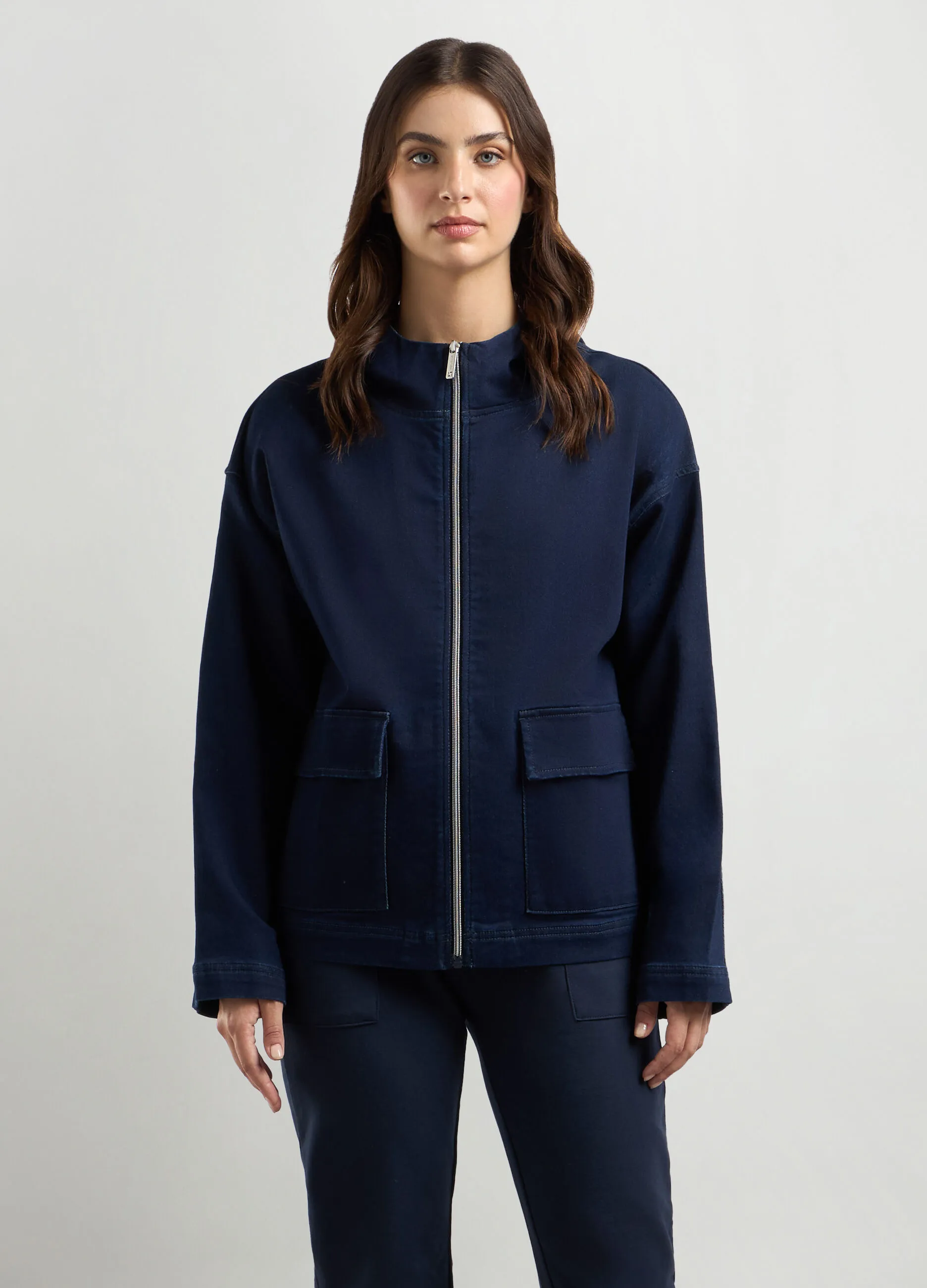 HOLISTIC  Felpa in denim di misto cotone donna