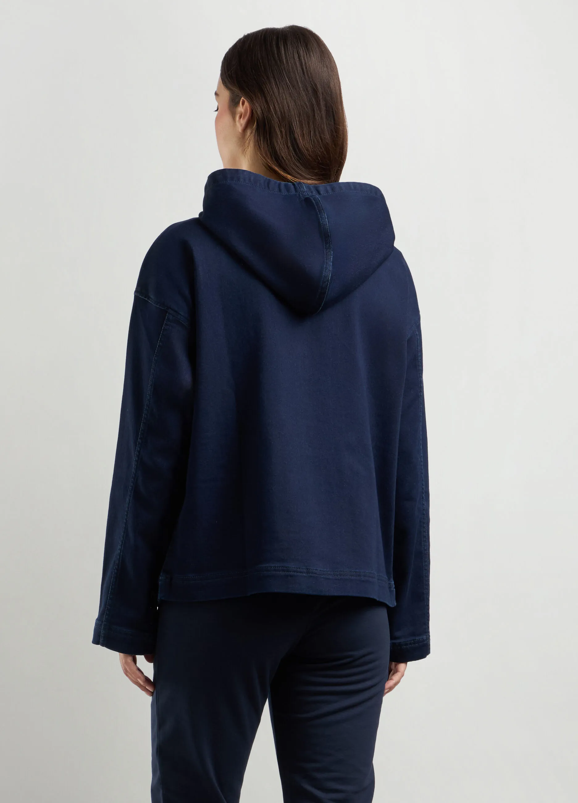 HOLISTIC  Felpa in denim di misto cotone donna