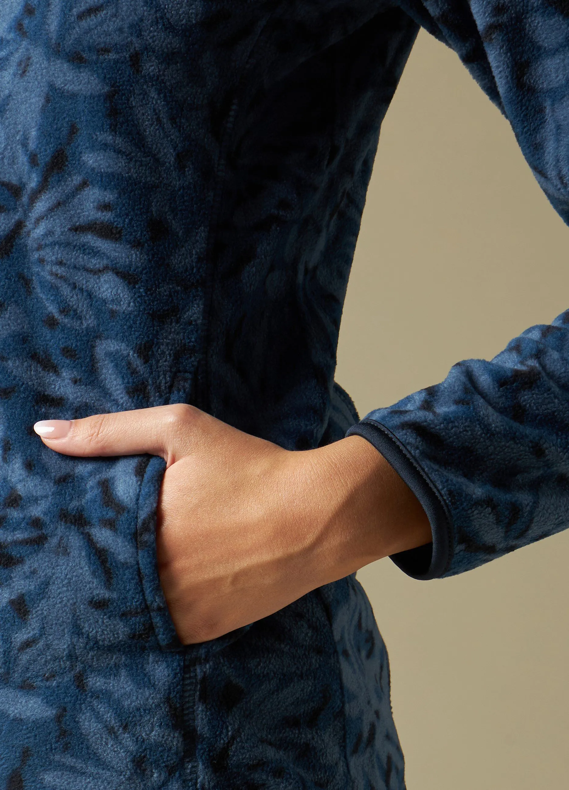 HOLISTIC  Felpa in pile full zip donna