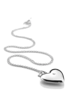 Hot Diamonds Argento - Collana romantica con chiusura a goccia