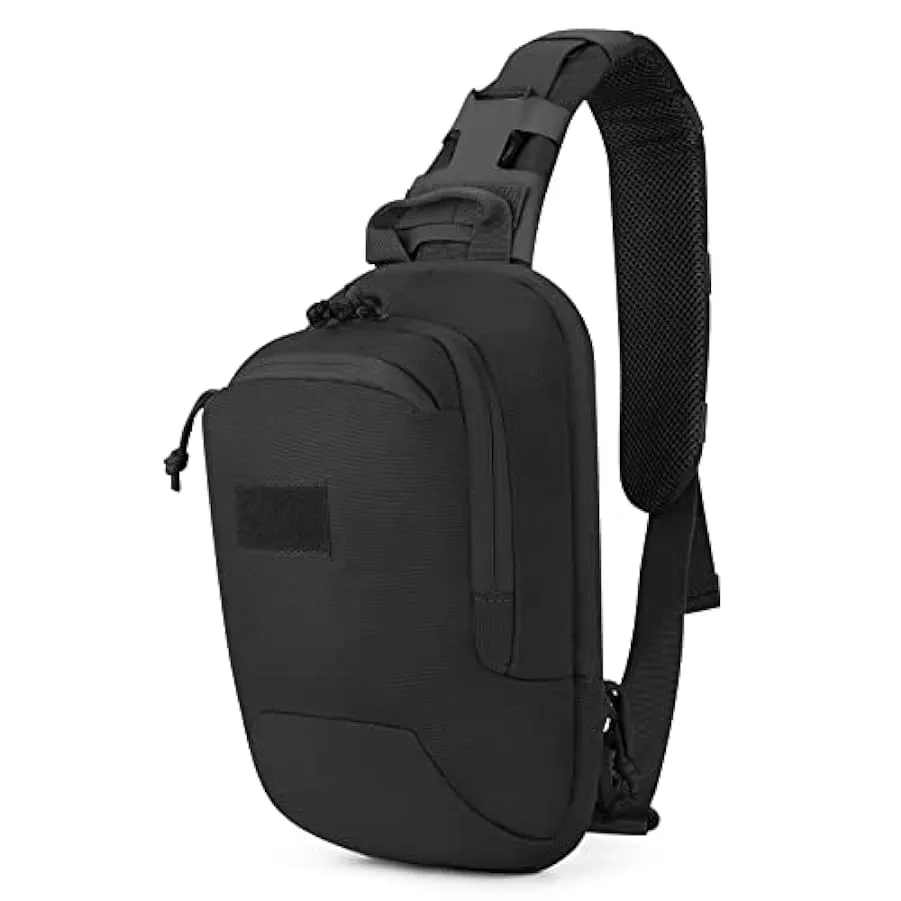 HUNTVP Zaino Monospalla Militare Tattico Uomo Borsa Petto Sportivo Molle Zaino a Tracolla per Sport Ciclismo Trekking Campeggio 