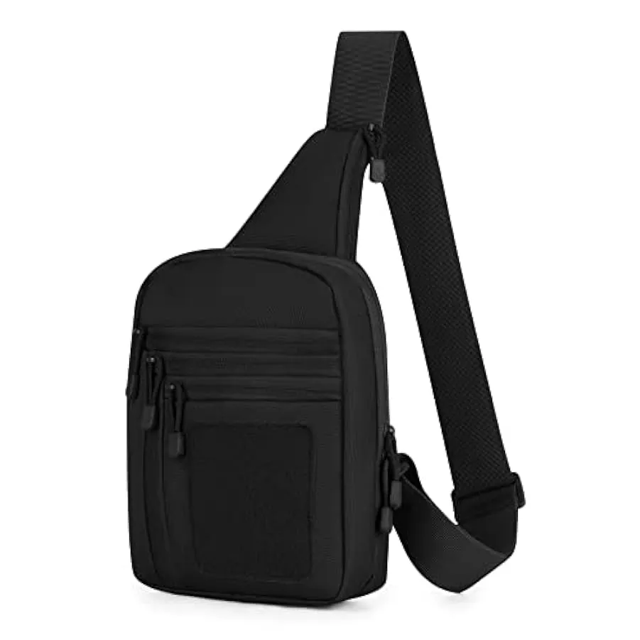 HUNTVP Zaino Monospalla Militare Tattico Uomo Borsa Petto Sportivo Molle Zaino a Tracolla per Sport Ciclismo Trekking Campeggio 