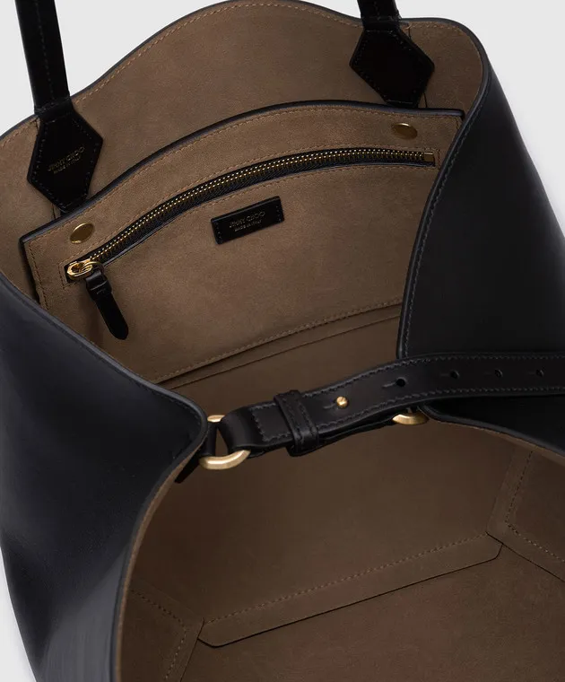 Jimmy Choo Borsa tote in pelle nera diamante DIAMONDTOTEMHUT