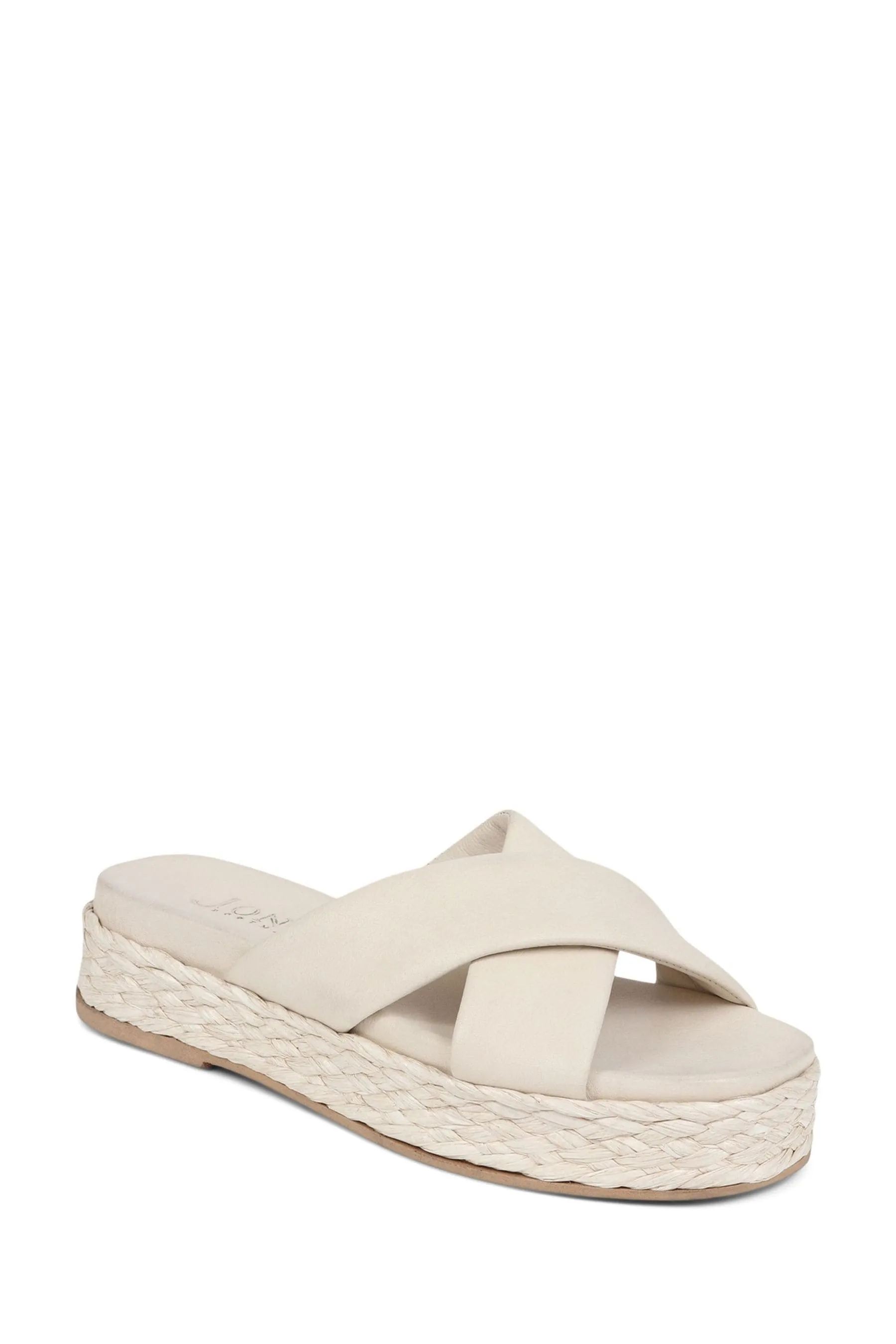 Jones Bootmaker - Glacier - Bianco in pelle con plateau - Sandali