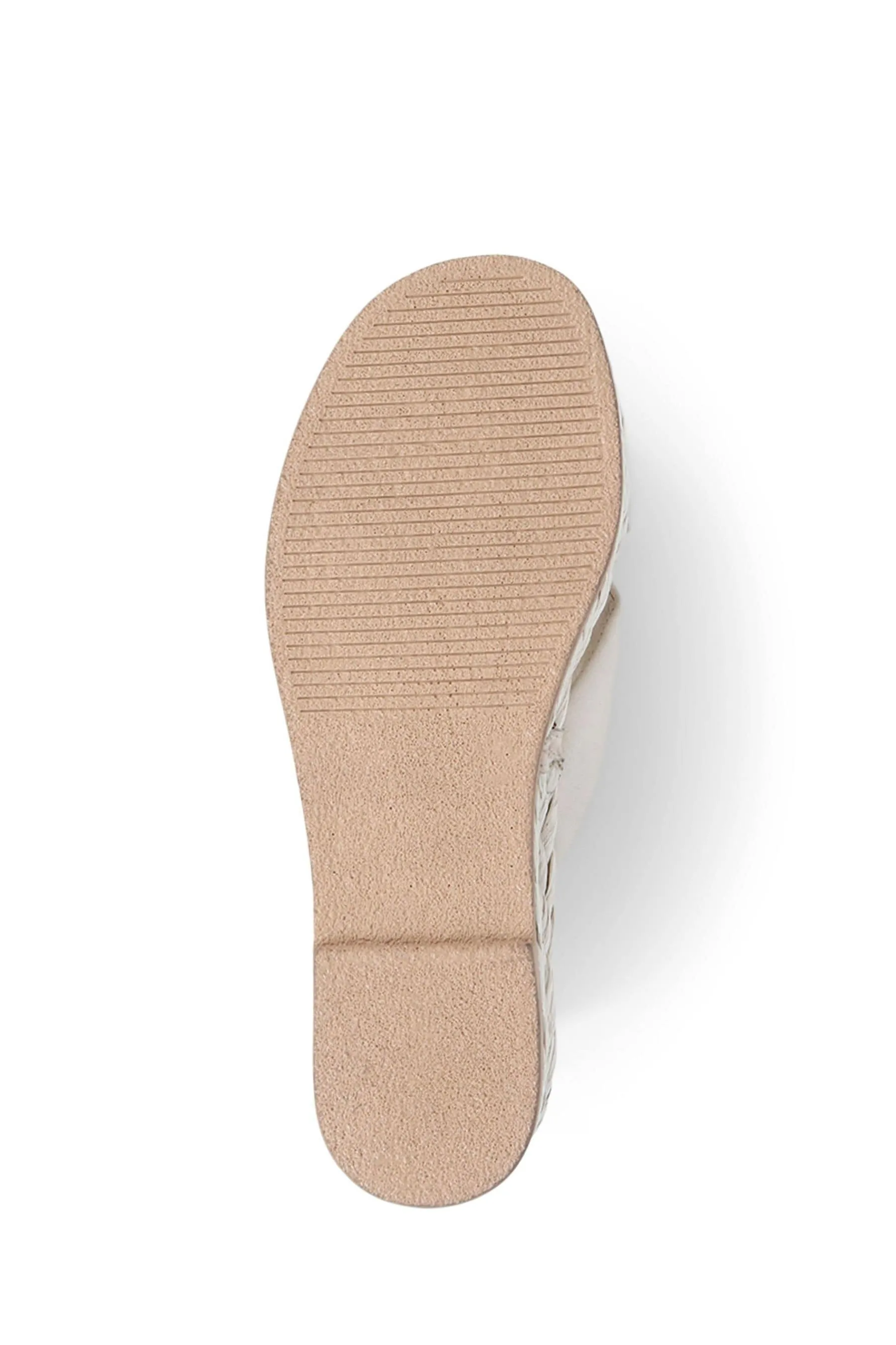 Jones Bootmaker - Glacier - Bianco in pelle con plateau - Sandali