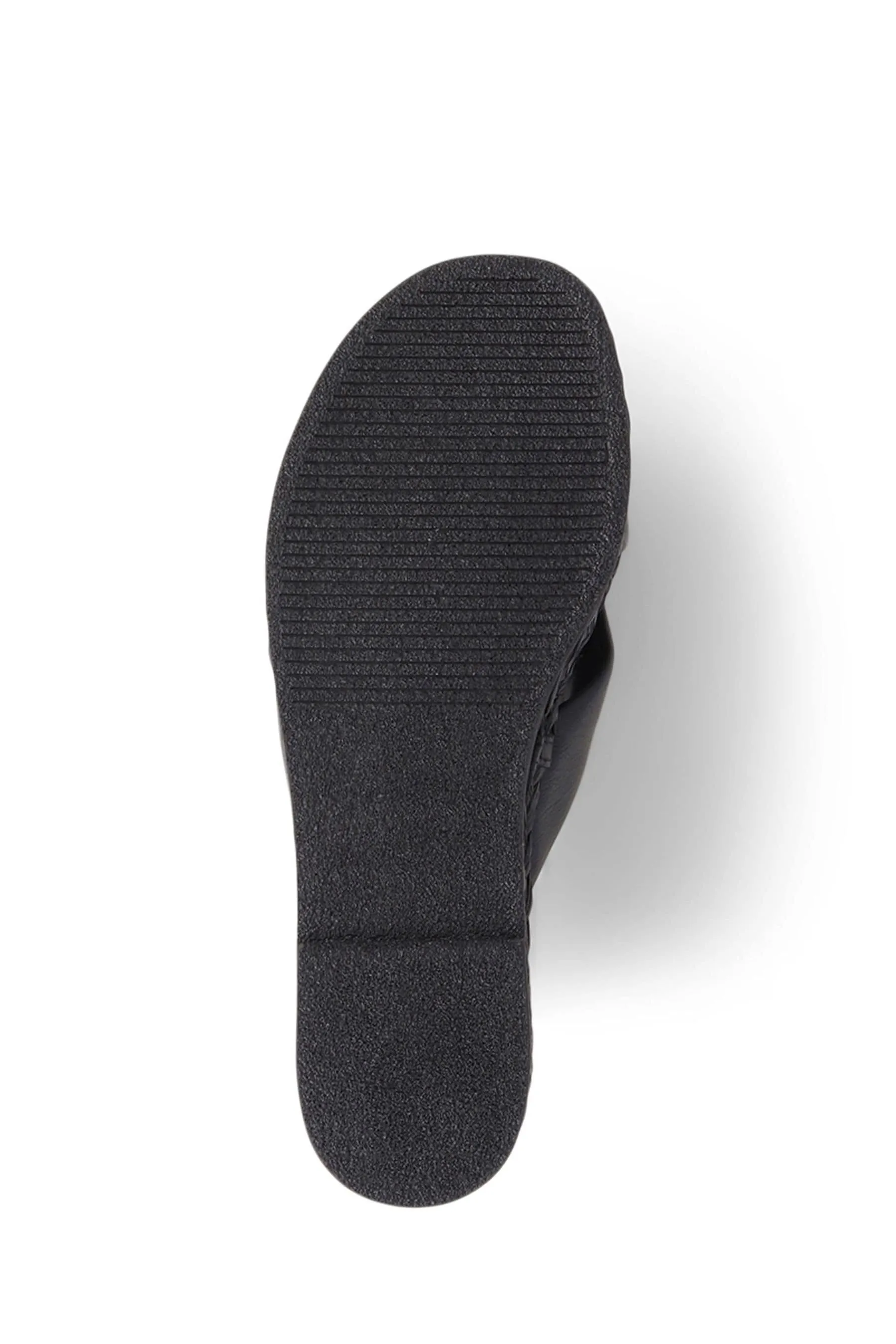 Jones Bootmaker - Glacier - Nero in pelle con plateau - Sandali