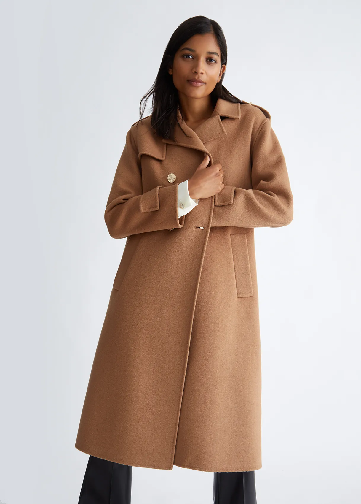 LIU JO MILANO Trech in panno donna bottoni oro CAPPOTTO TRENCH CF3002