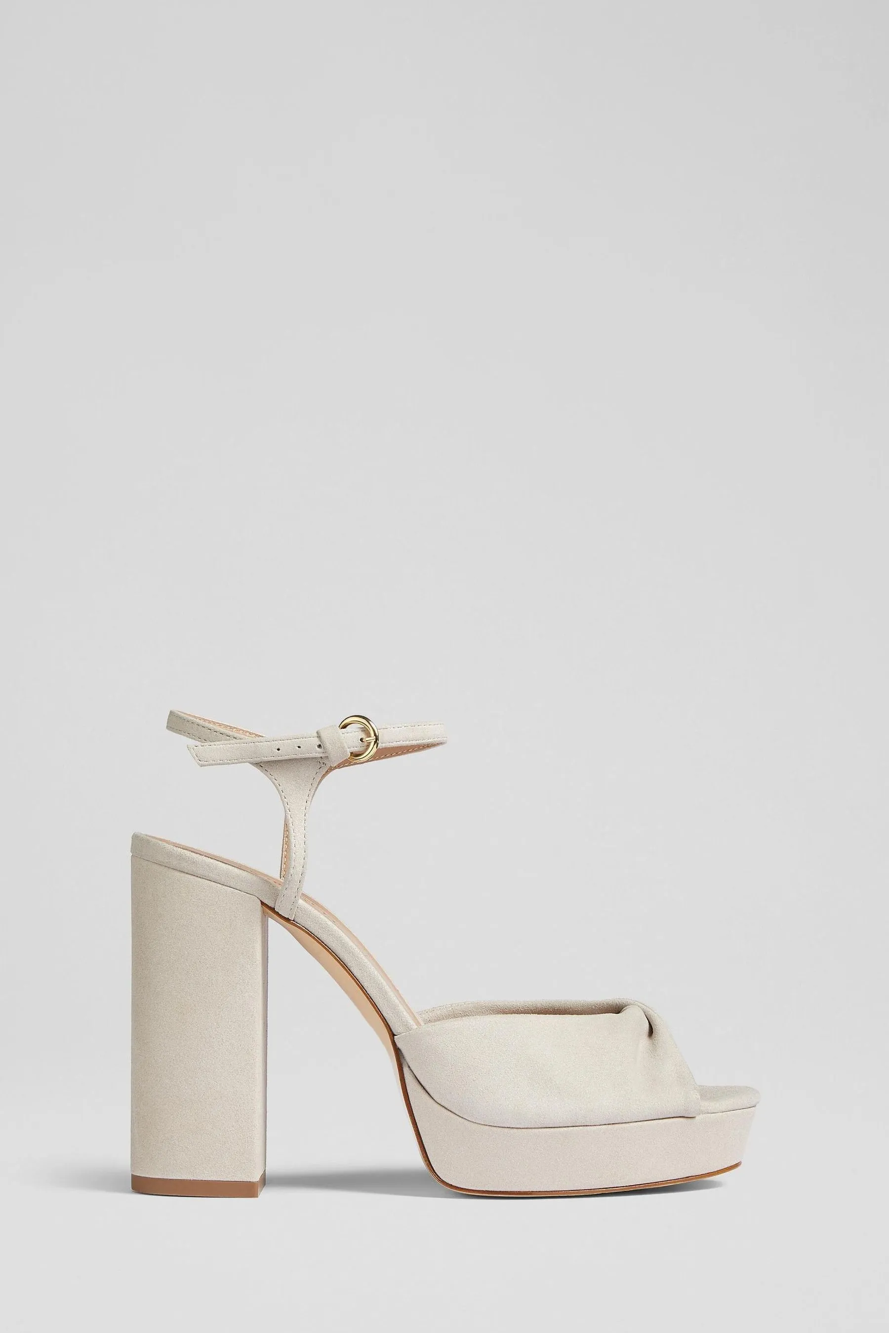 LK Bennett Rosa - Sandali in pelle con plateau