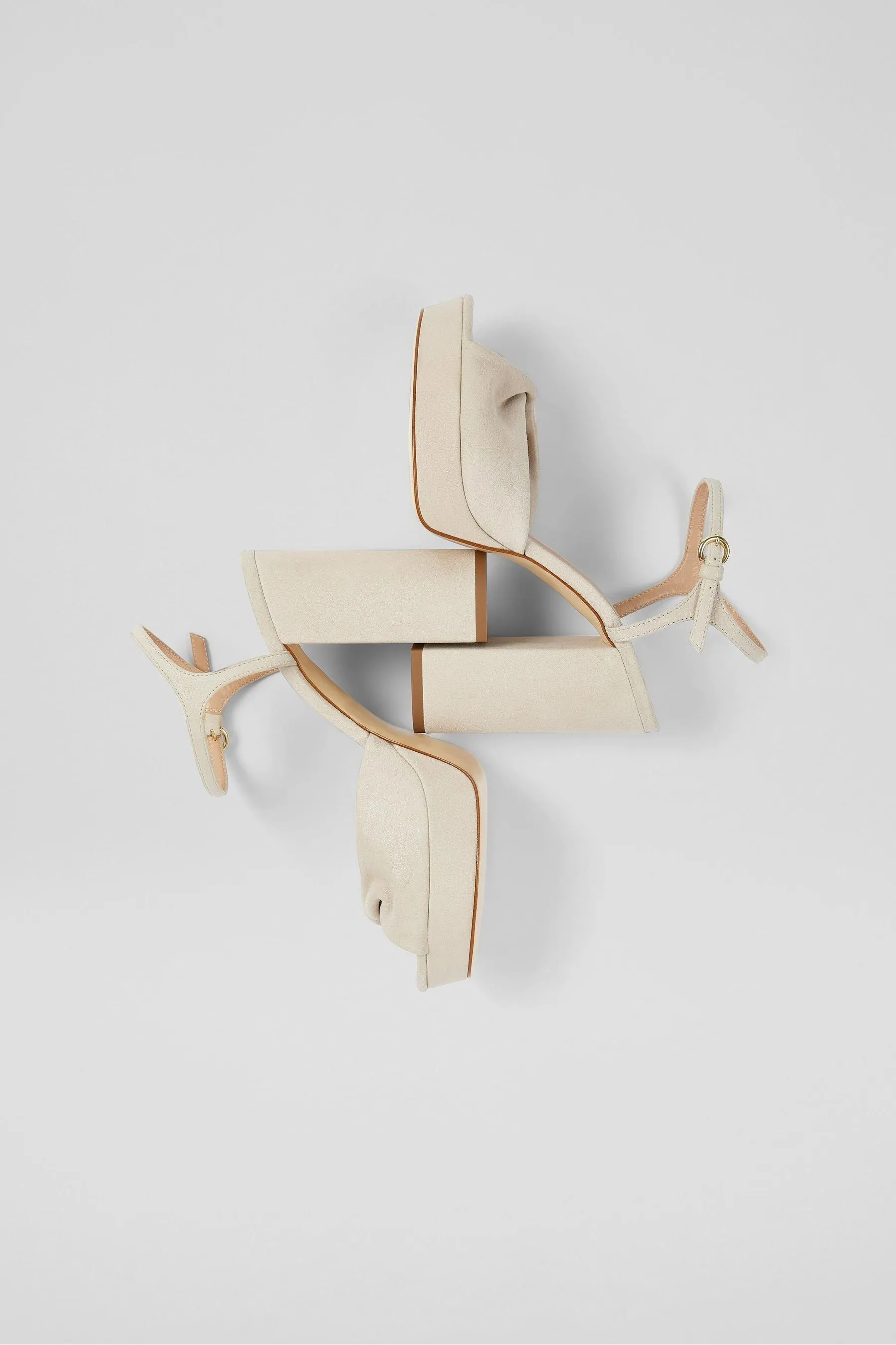 LK Bennett Rosa - Sandali in pelle con plateau