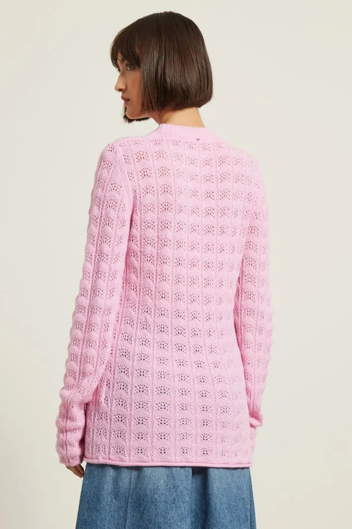 Maglia con motivo traforato
