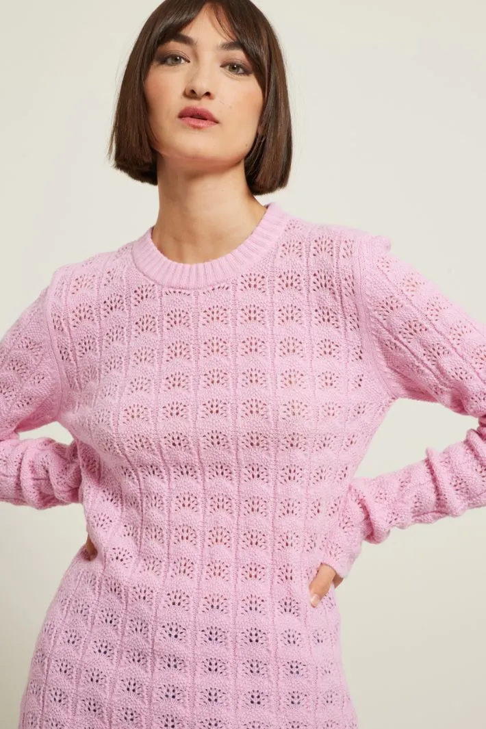 Maglia con motivo traforato