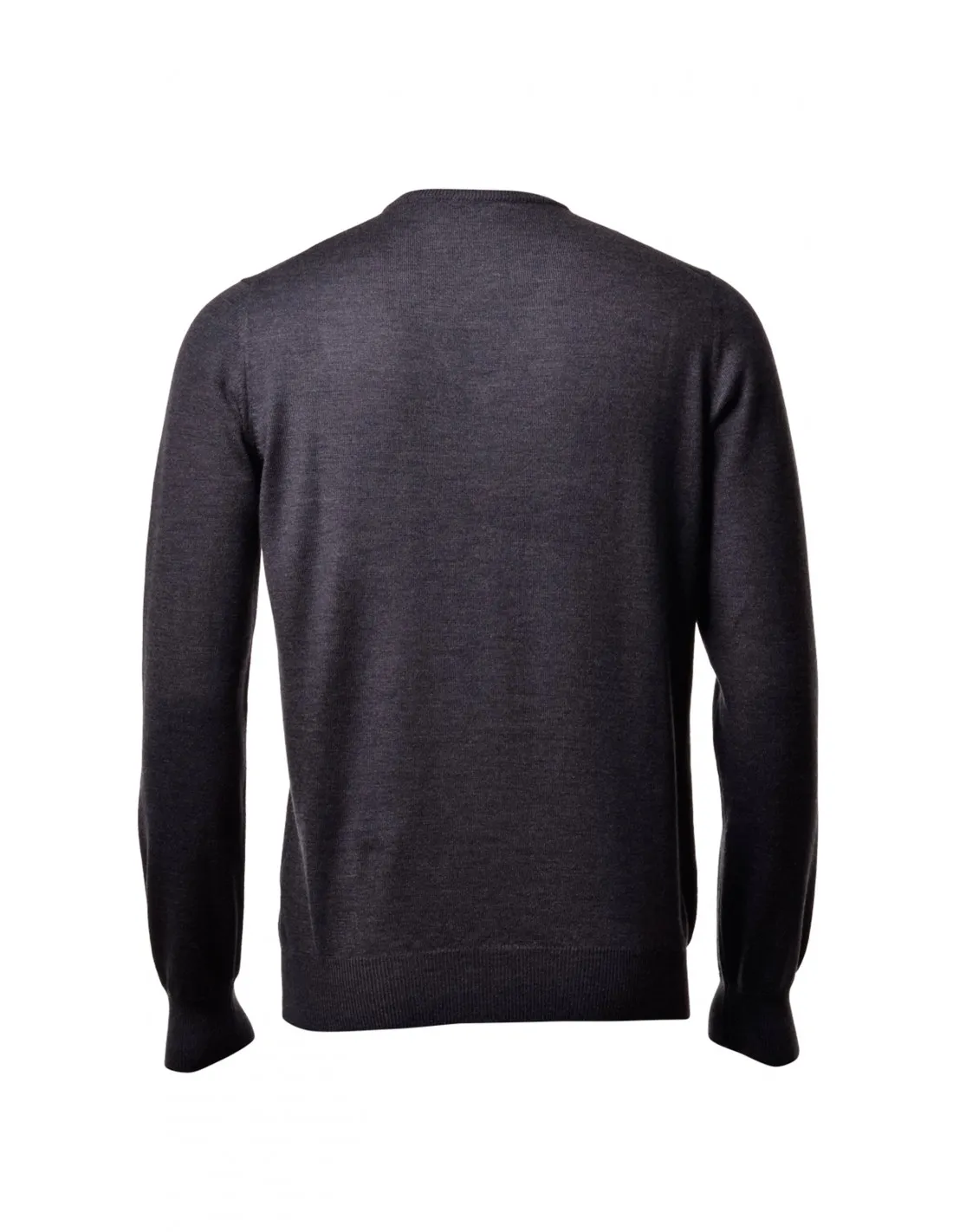 Maglia girocollo ml lana merino 4 stagioni grigio