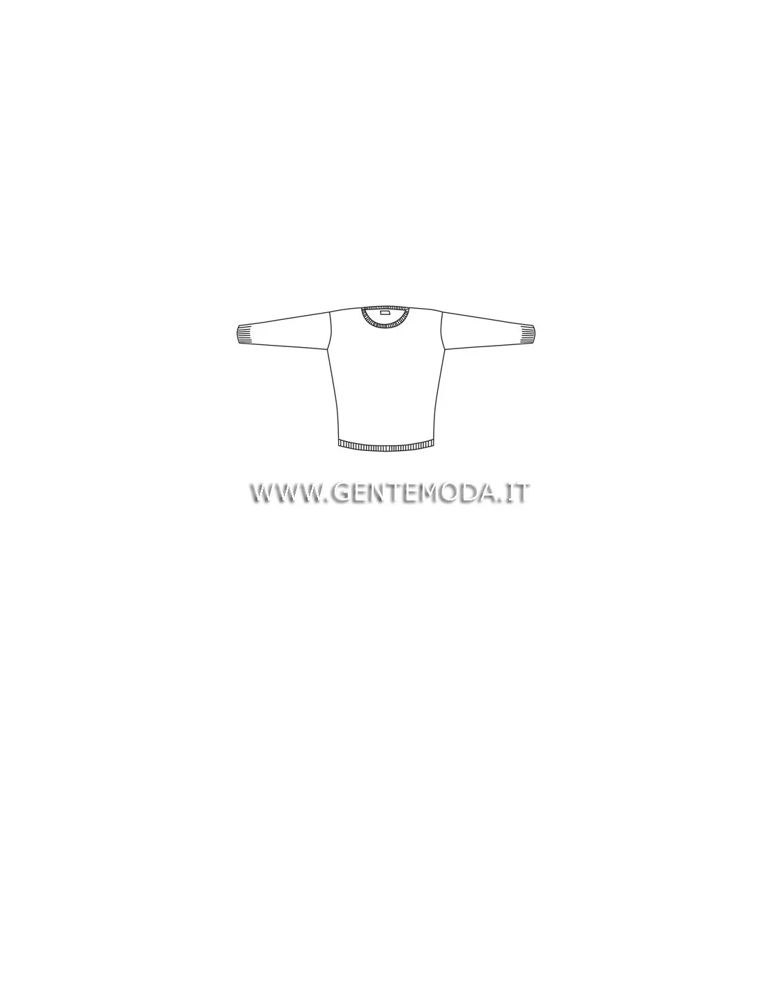 Maglia girocollo ml lana merino verde taglie forti