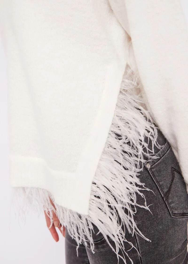 Maglia in misto lana e mohair