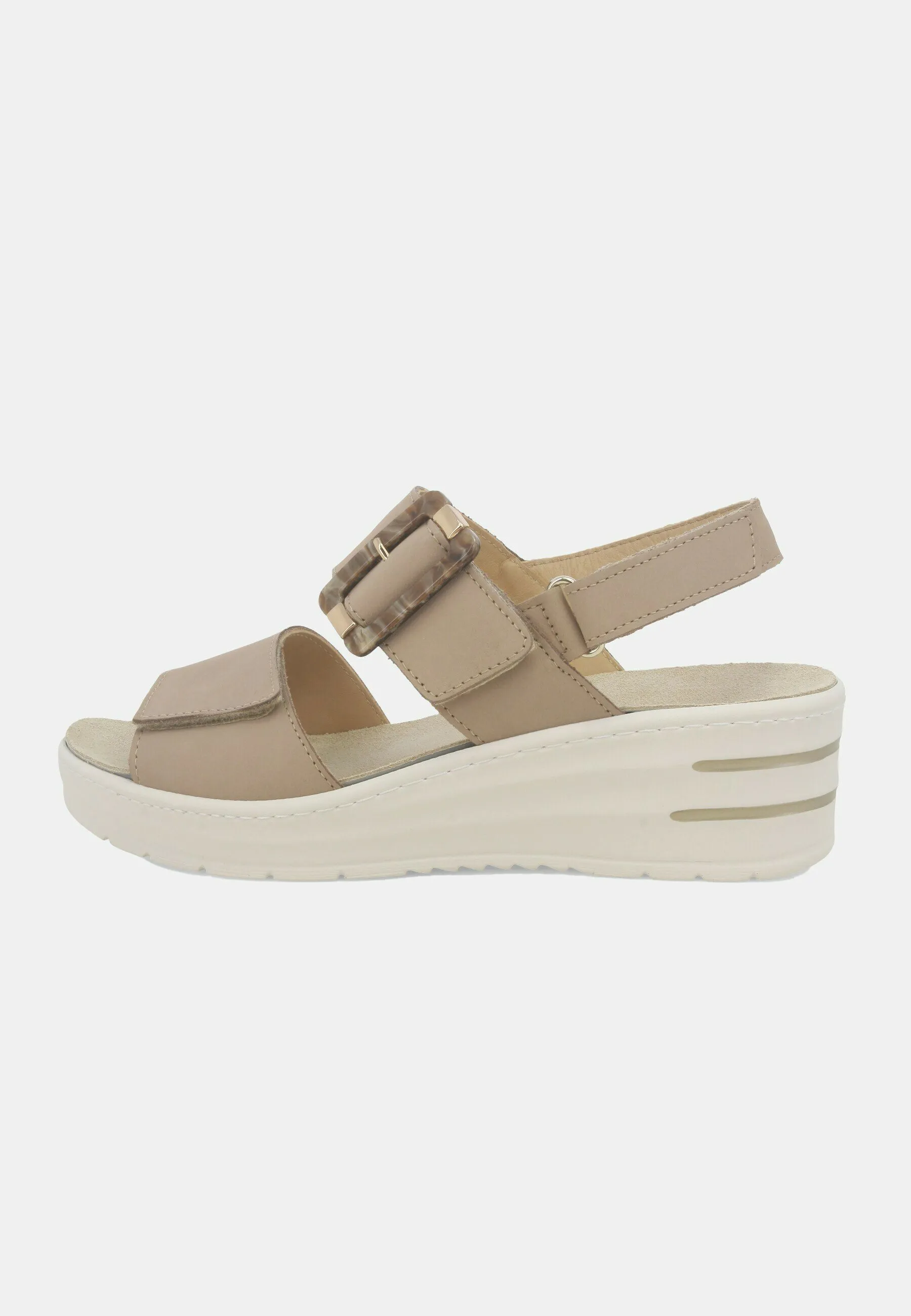 MELLUSO SANDALO NABUCK - Sandali con plateau