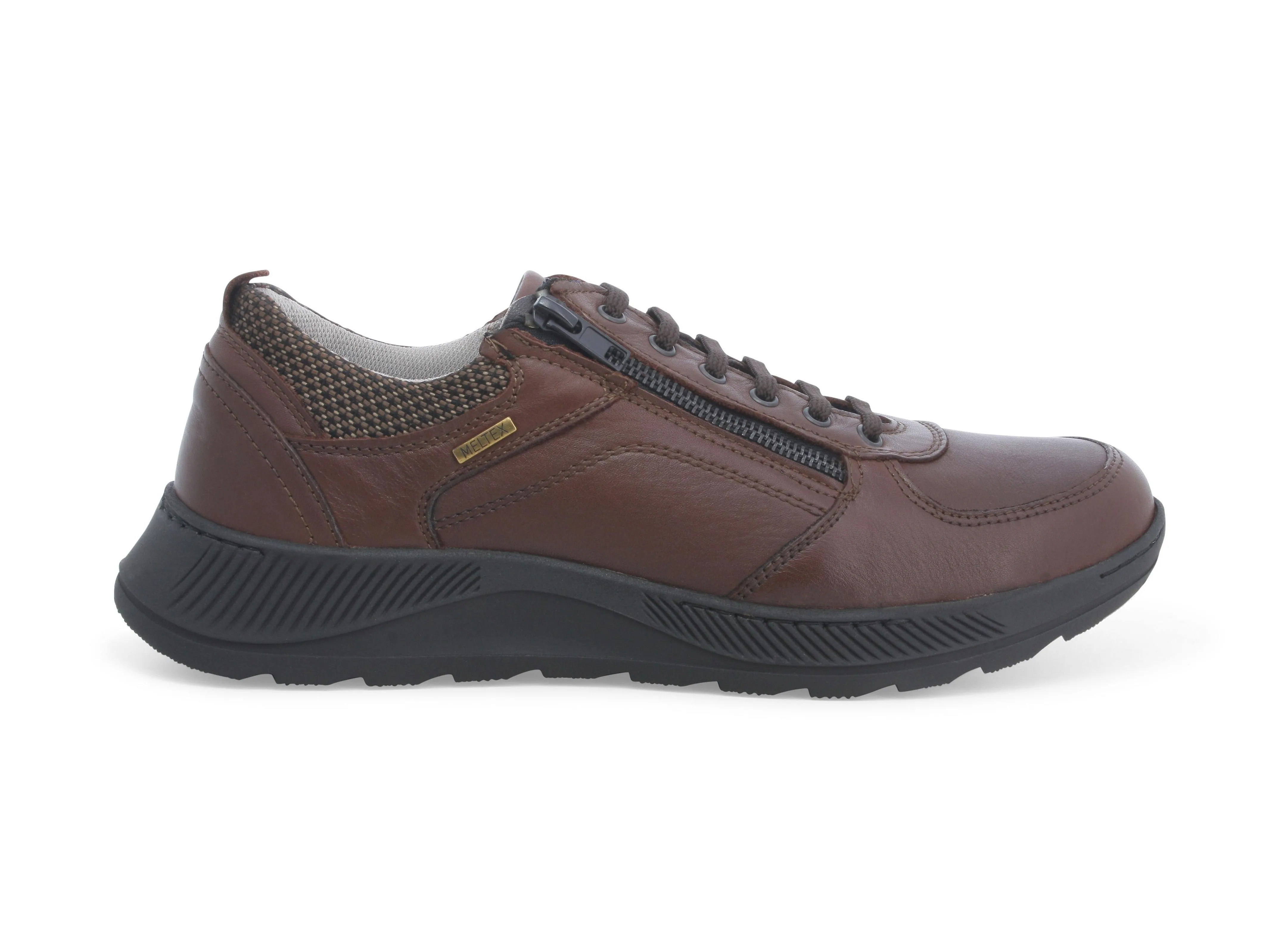 Melluso Scarpe Lacci Invernali con Zip in Pelle Impermeabile