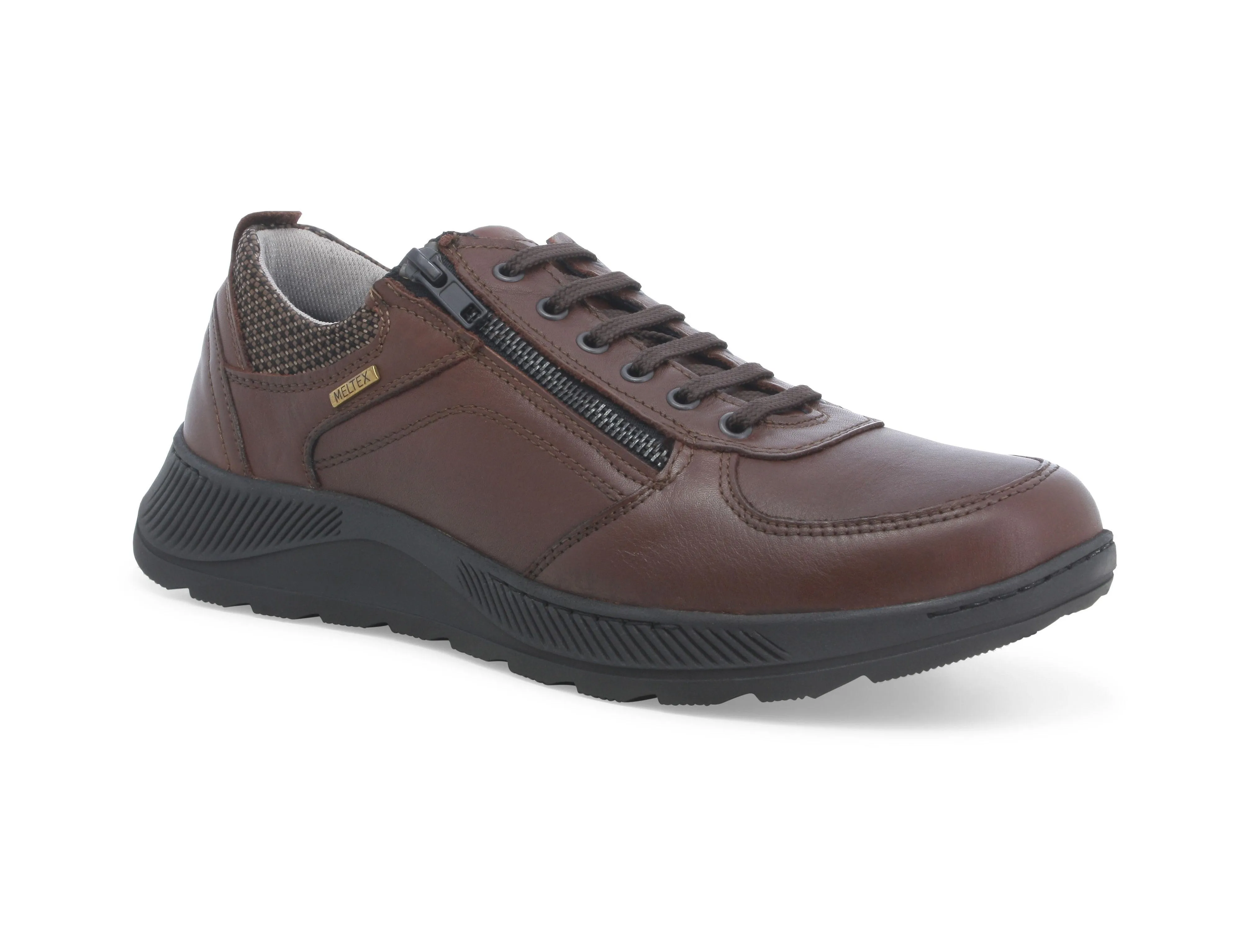 Melluso Scarpe Lacci Invernali con Zip in Pelle Impermeabile