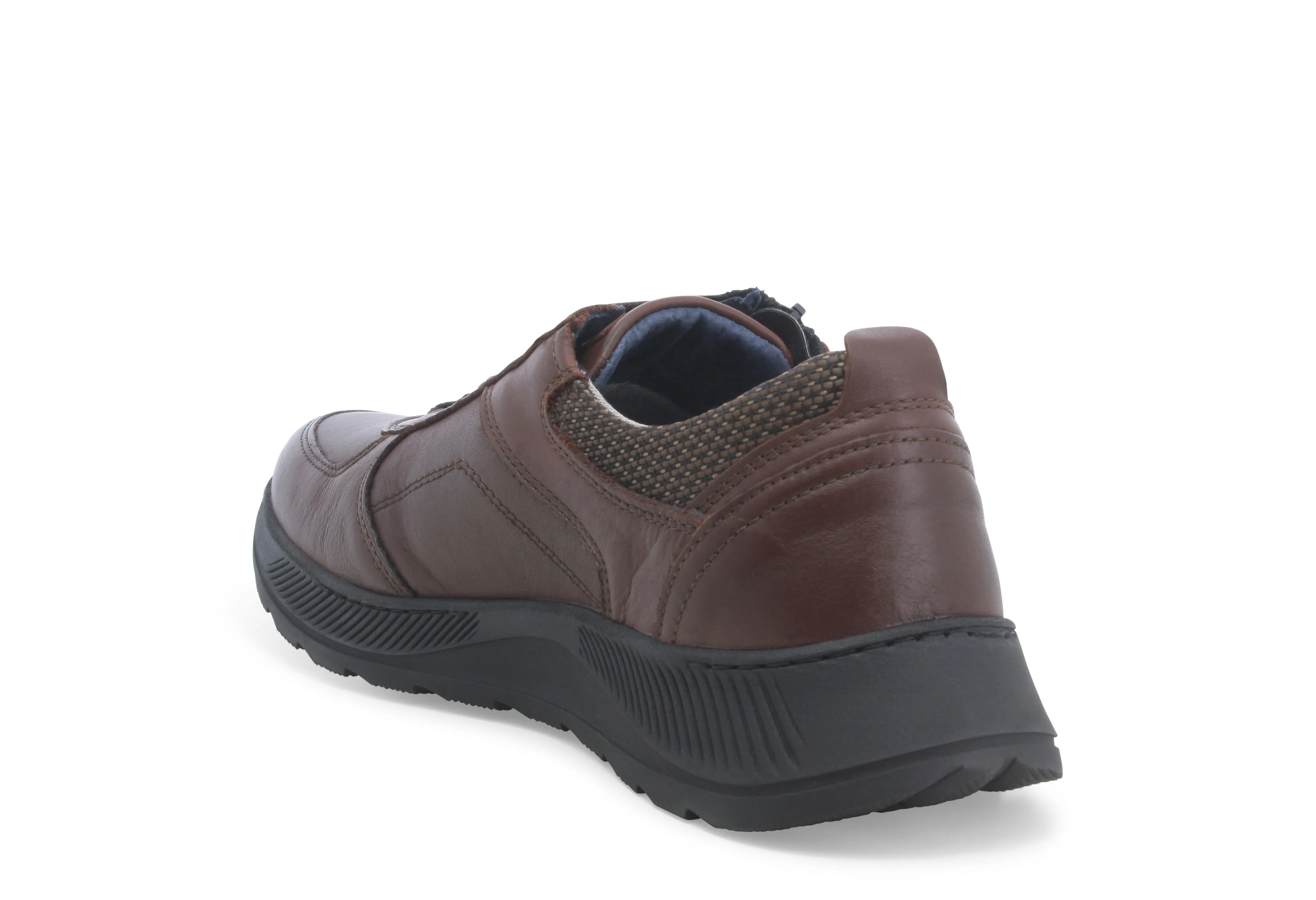 Melluso Scarpe Lacci Invernali con Zip in Pelle Impermeabile