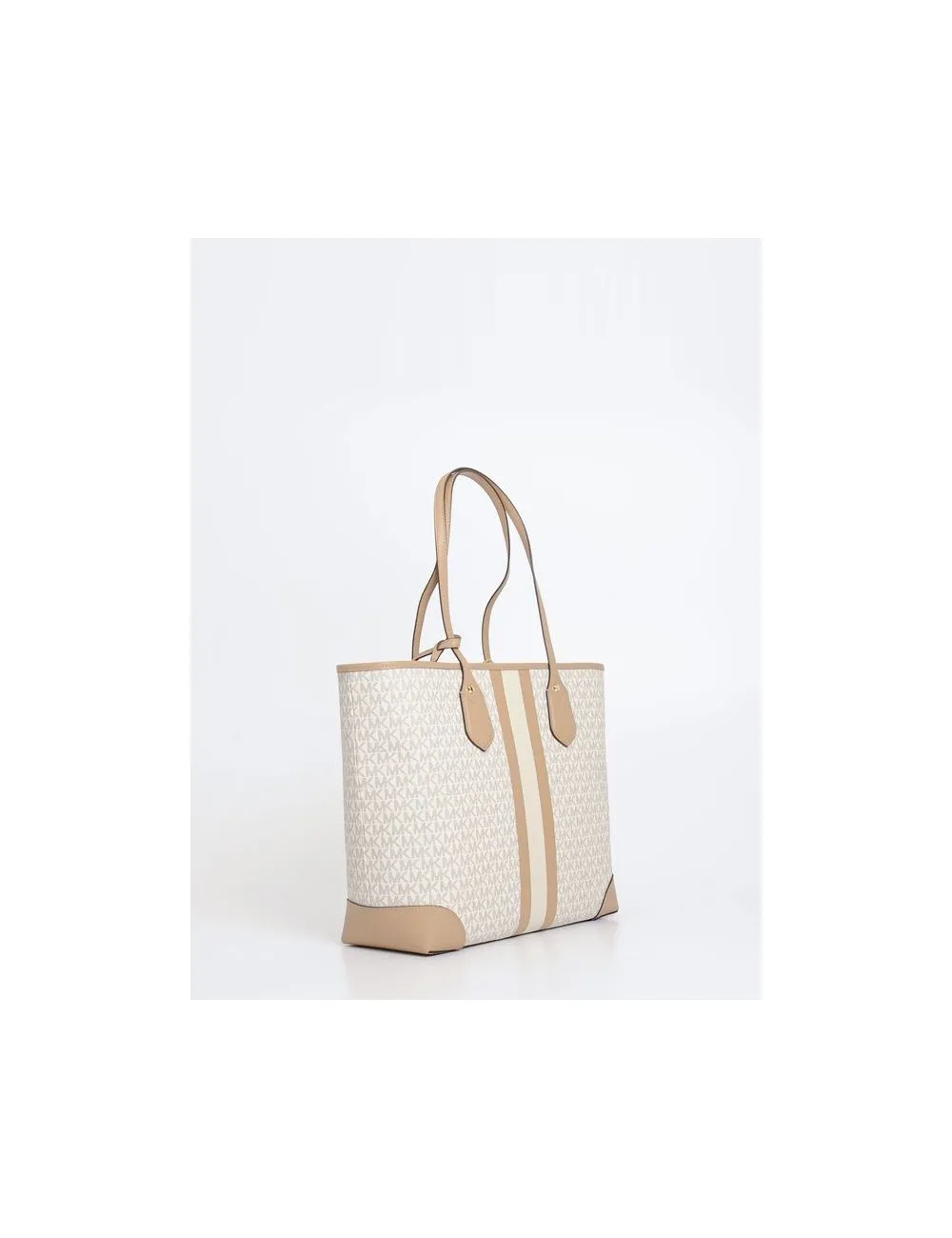 Michael Kors     Borsa Tote Eva con strisce Vaniglia