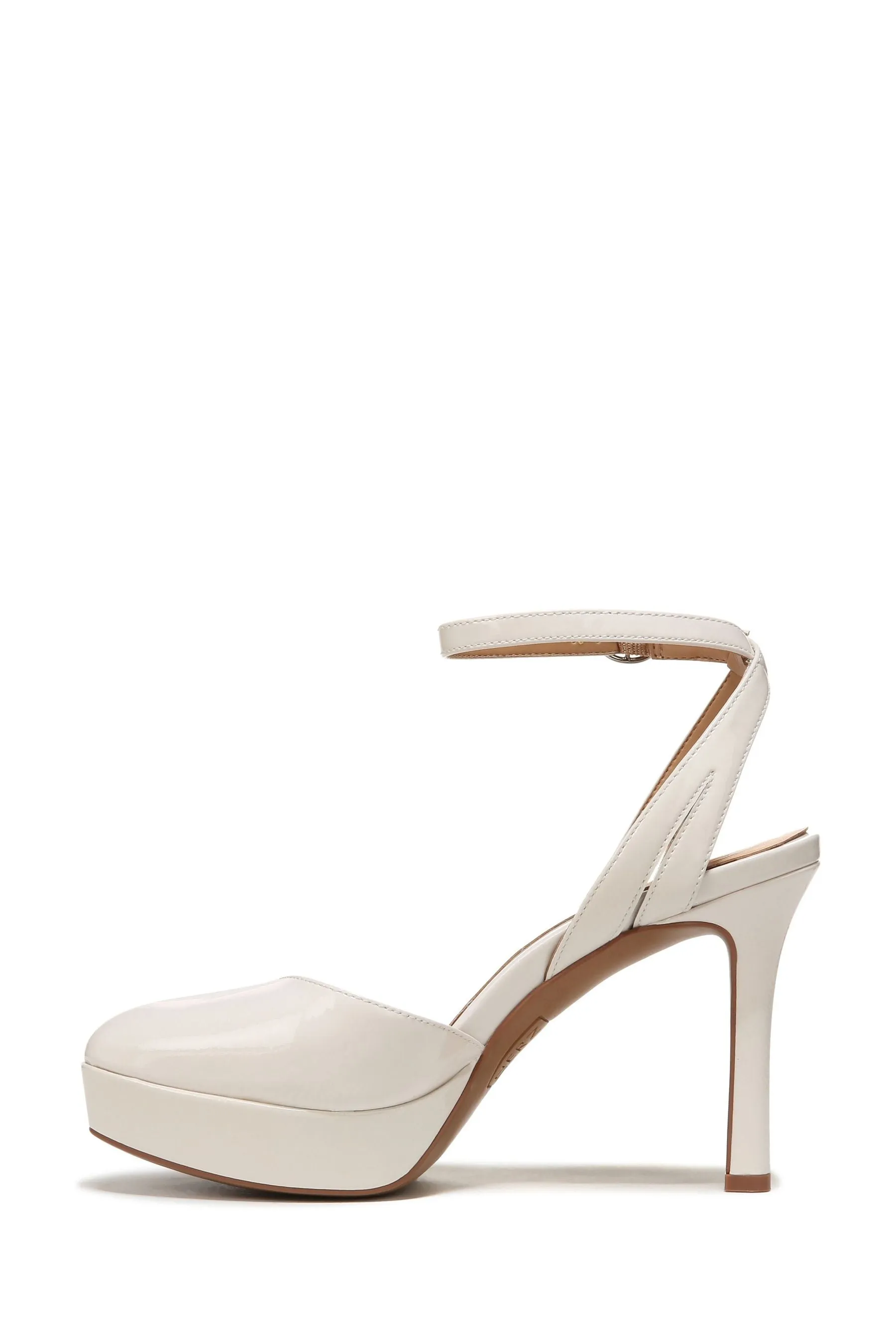 Naturalizer - Clarice - Scarpe in pelle verniciata con tacco e cinturino alla caviglia