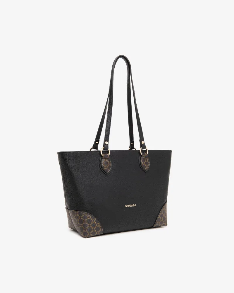 Nero Giardini borsa tote da donna in materiale tecnico nero I443851D100