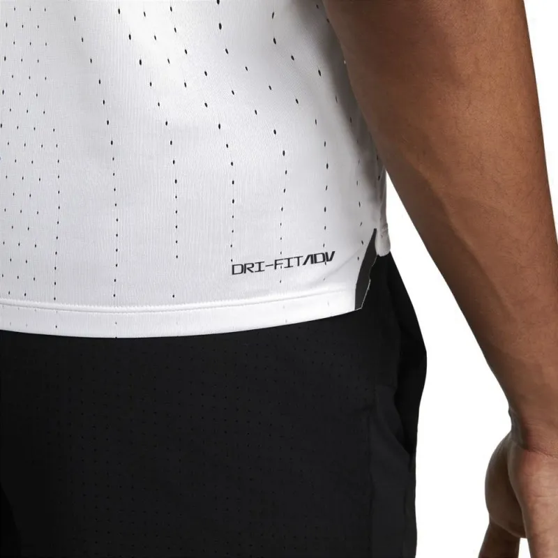 Nike Canotta Running Aroswft Bianco Nero Uomo