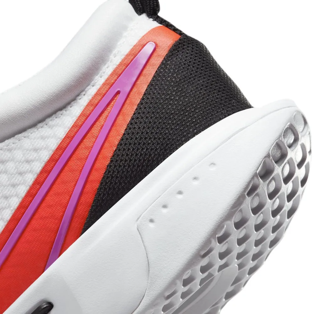 Nike Tennis Zoom Court Pro Hc Bianco Rosso - Scarpe Da Tennis Uomo