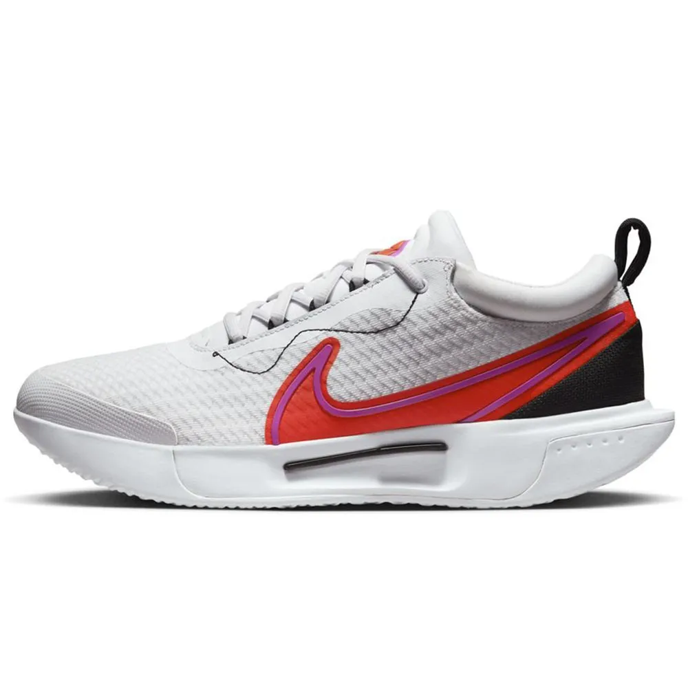 Nike Tennis Zoom Court Pro Hc Bianco Rosso - Scarpe Da Tennis Uomo