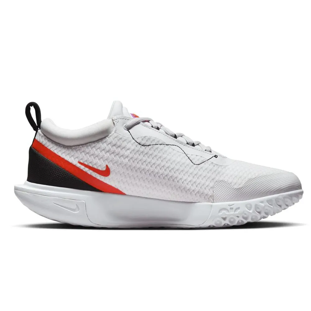 Nike Tennis Zoom Court Pro Hc Bianco Rosso - Scarpe Da Tennis Uomo