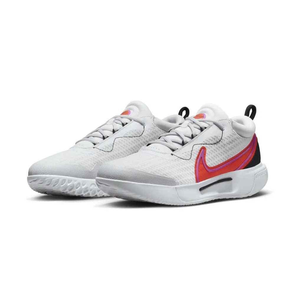 Nike Tennis Zoom Court Pro Hc Bianco Rosso - Scarpe Da Tennis Uomo