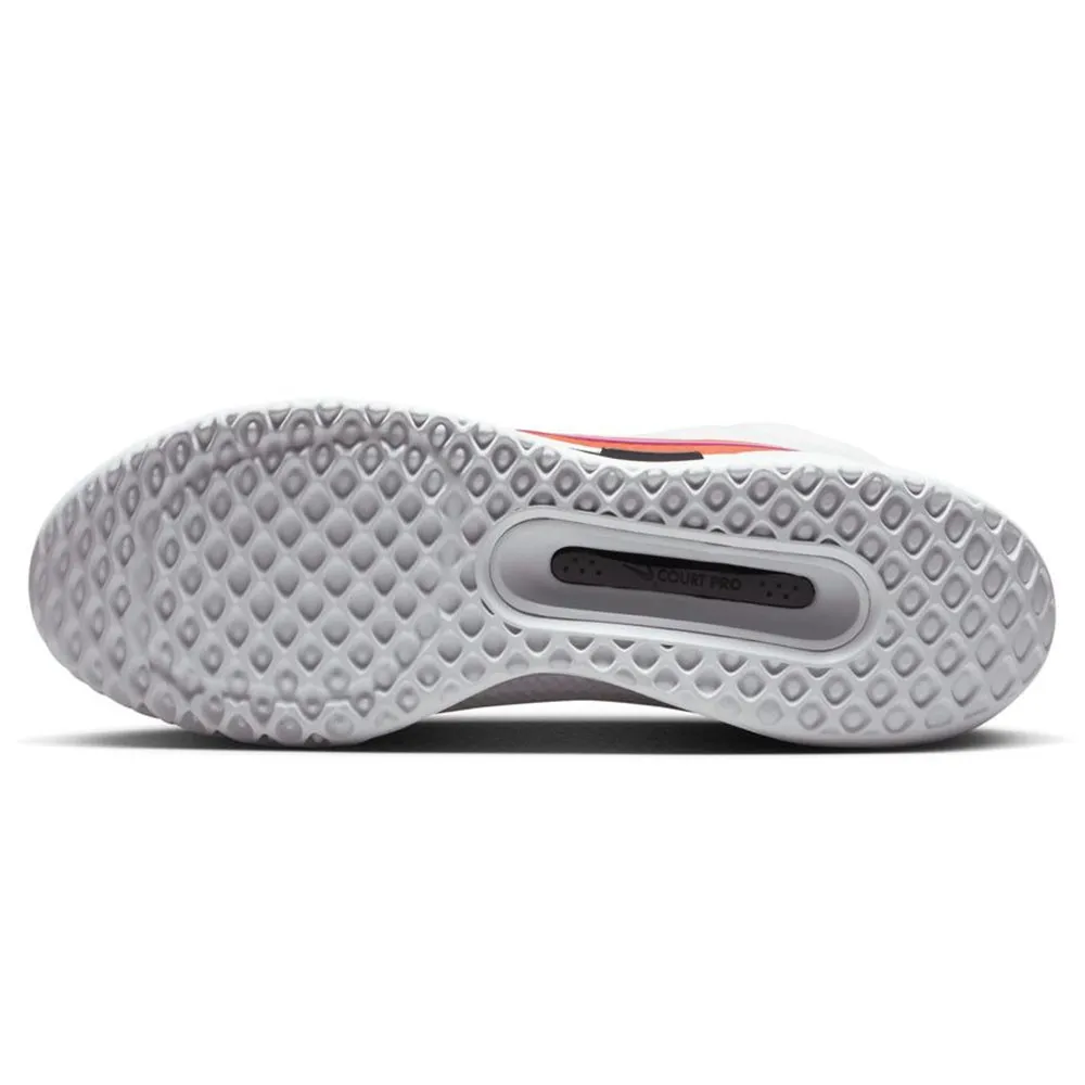 Nike Tennis Zoom Court Pro Hc Bianco Rosso - Scarpe Da Tennis Uomo