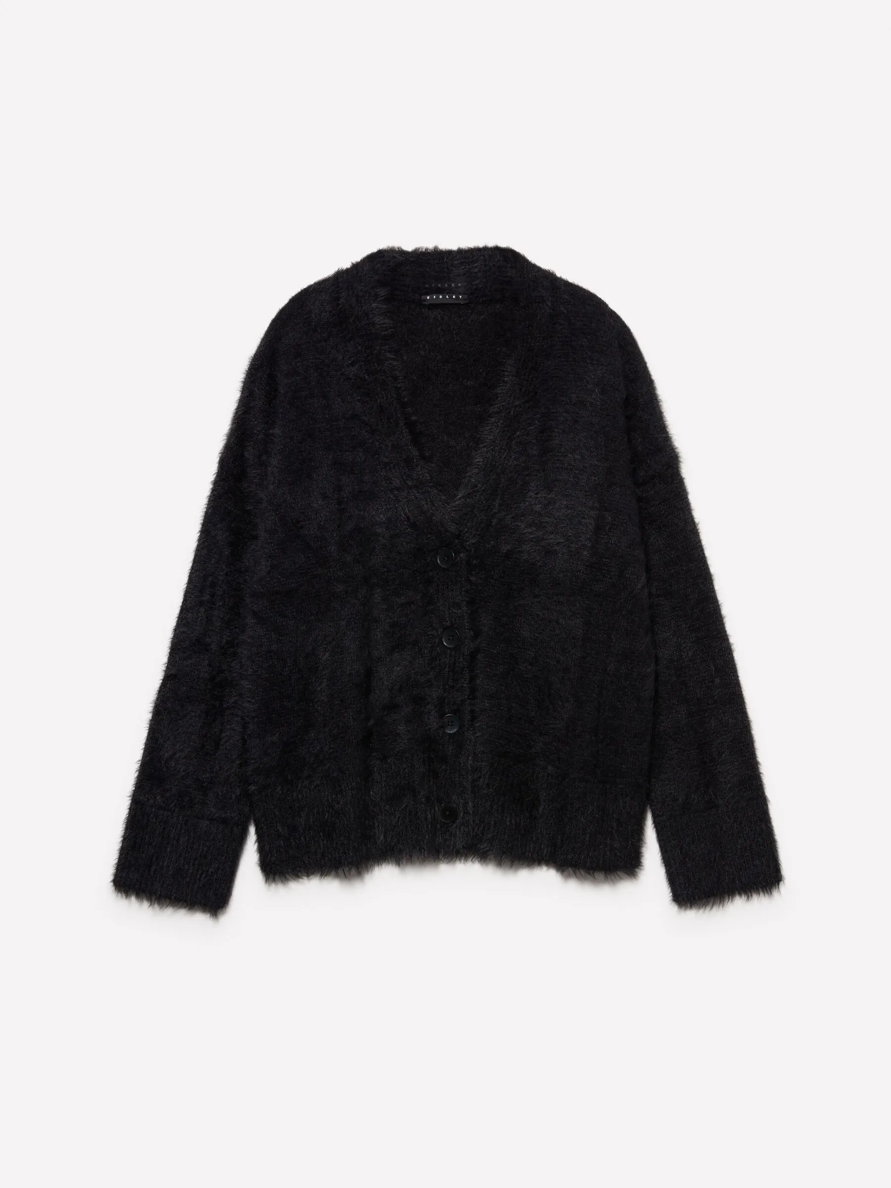 Nuovi arrivi      Cardigan nero effetto pelliccetta
