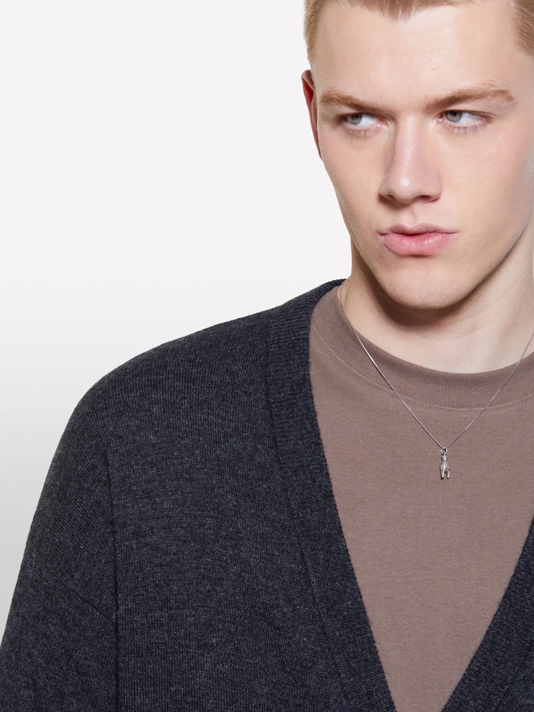 Nuovi arrivi      Cardigan regular fit grigio scuro