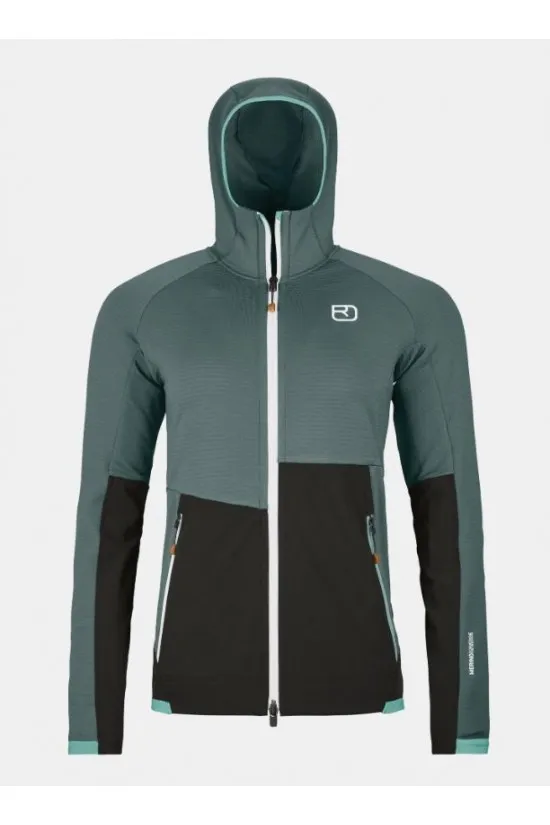 ORTOVOX FLEECE RIB HOODY W 87302 DAG