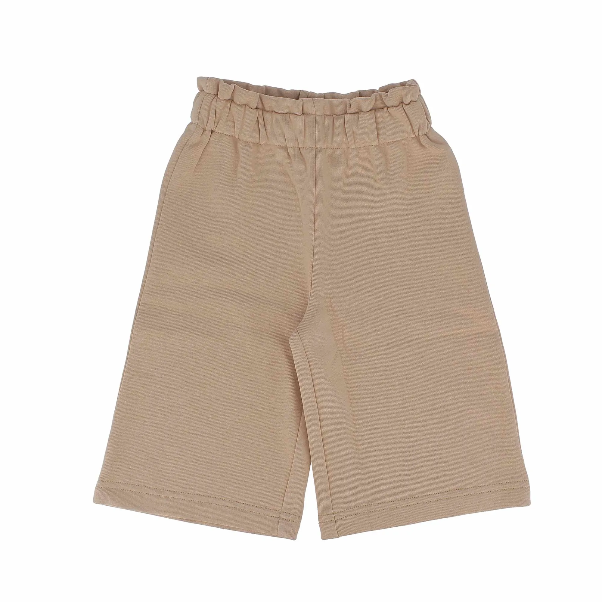 Pantalone in felpa da bambina, beige            