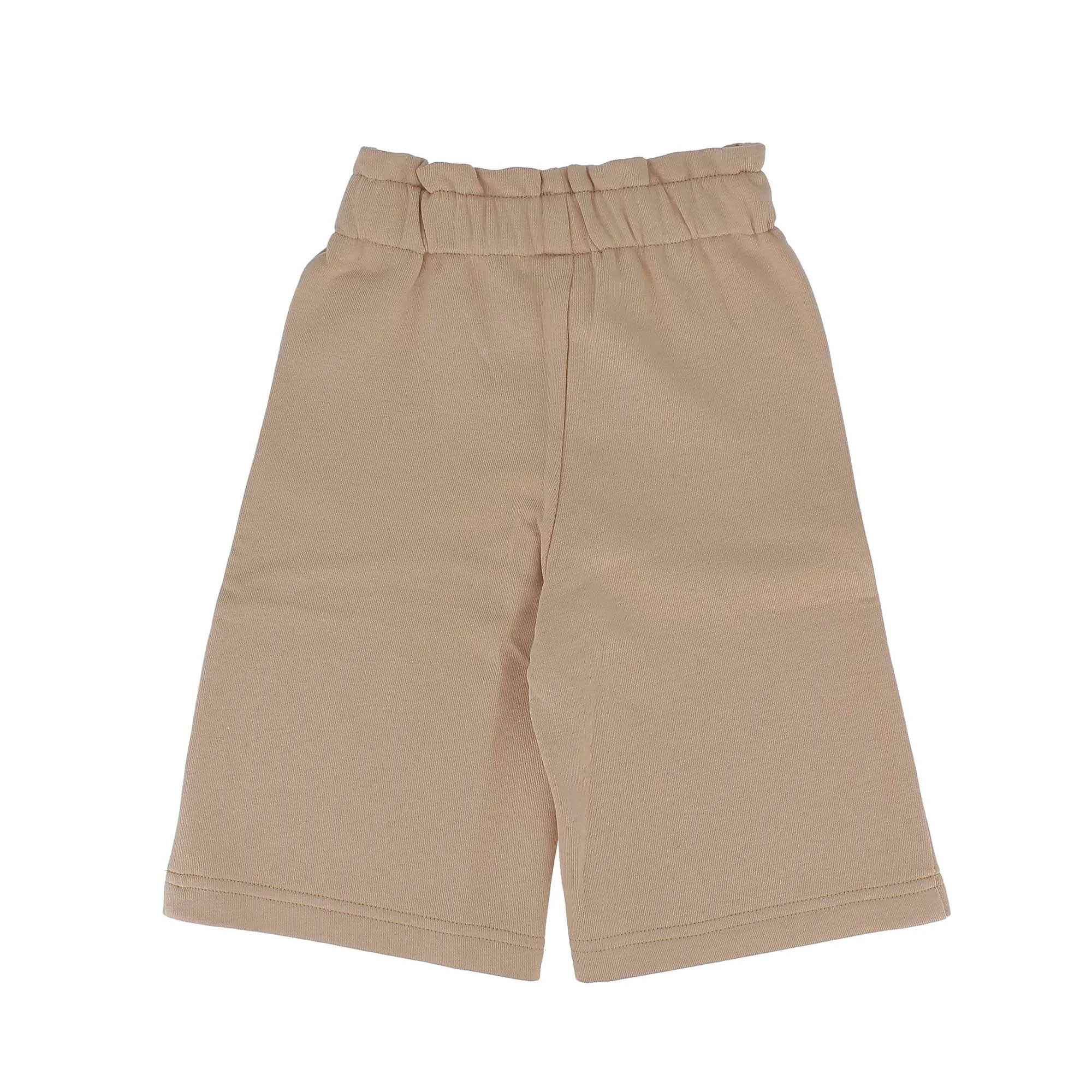 Pantalone in felpa da bambina, beige            